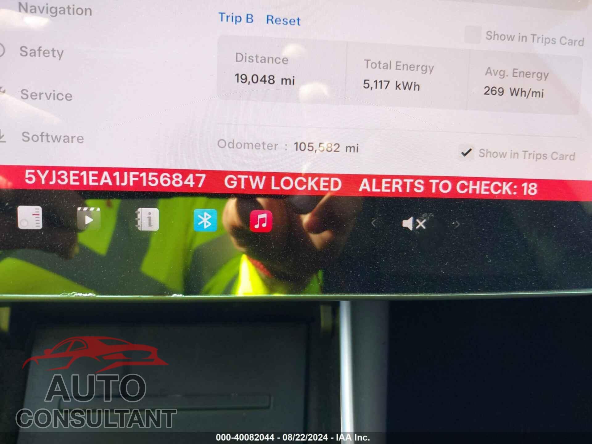 TESLA MODEL 3 2018 - 5YJ3E1EA1JF156847