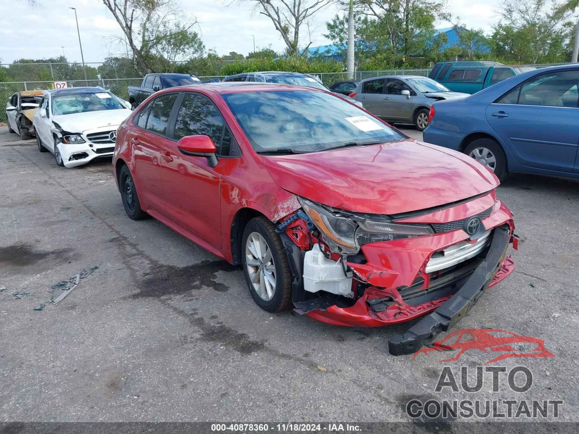 TOYOTA COROLLA 2020 - JTDHPRAE3LJ006984