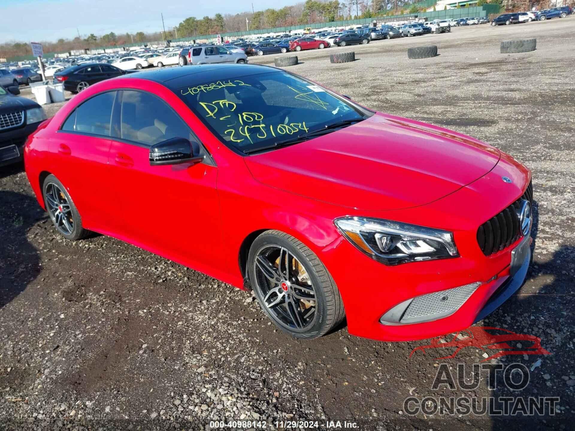 MERCEDES-BENZ CLA 250 2018 - WDDSJ4EB6JN611099