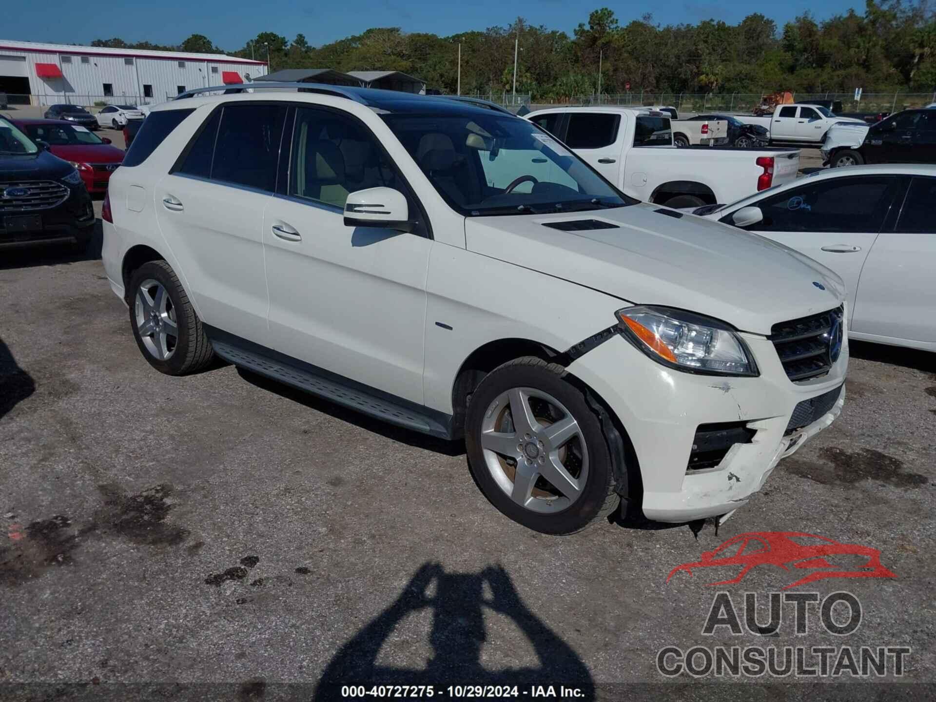 MERCEDES-BENZ ML 550 2012 - 4JGDA7DB2CA091429