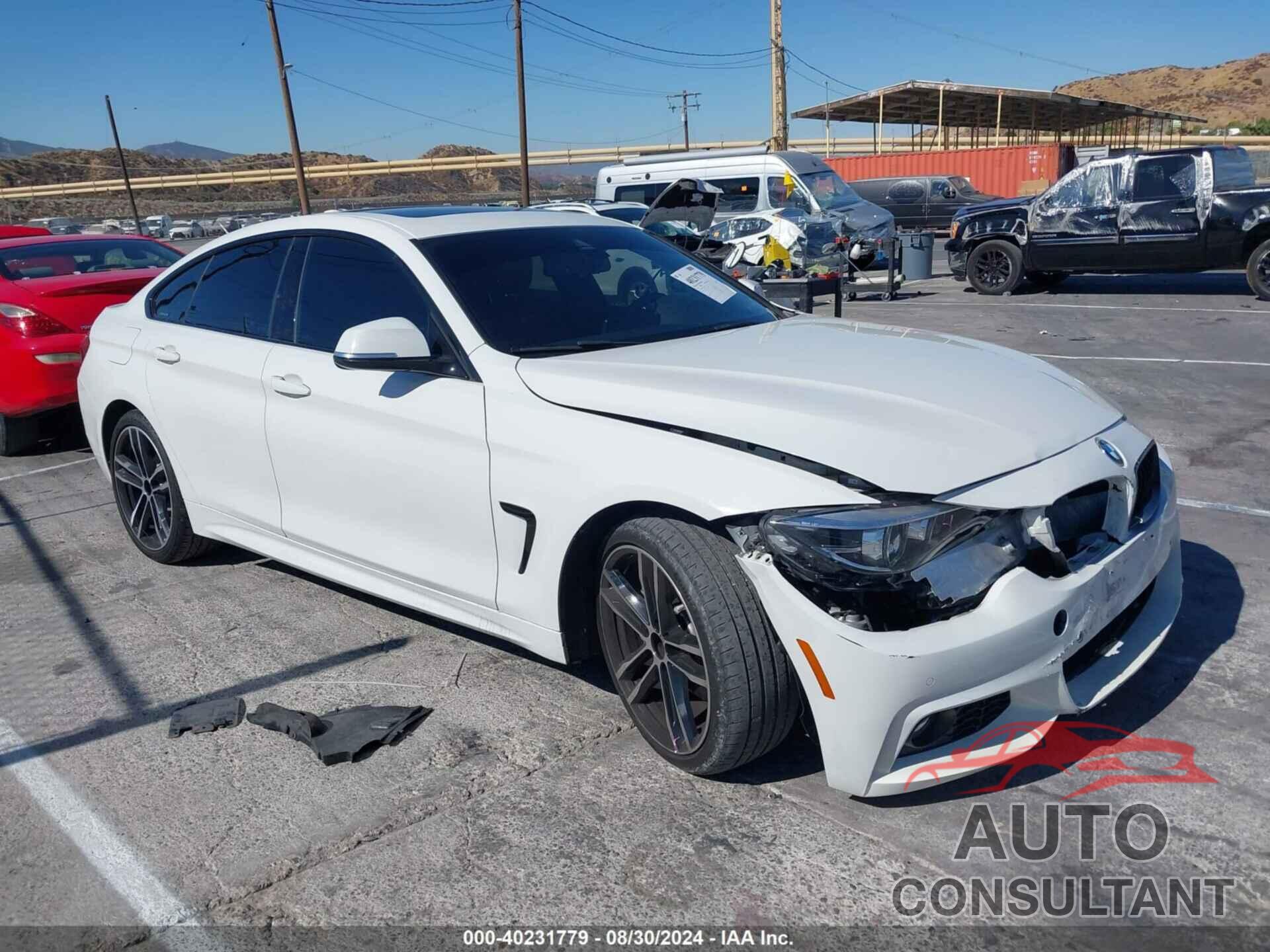BMW 430I GRAN COUPE 2020 - WBA4J1C07LBU67728