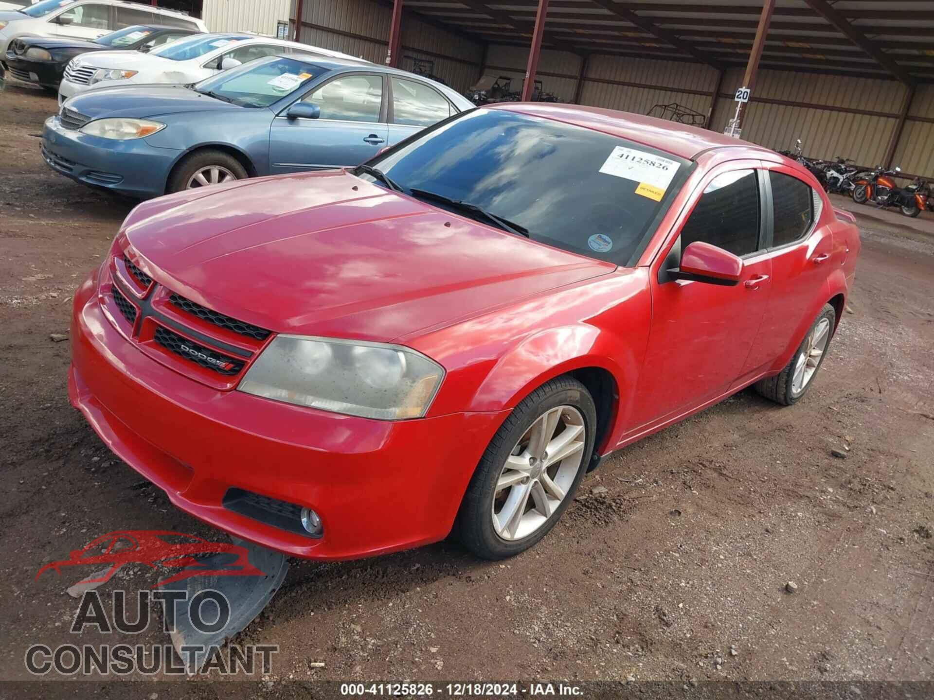 DODGE AVENGER 2013 - 1C3CDZCB4DN615781