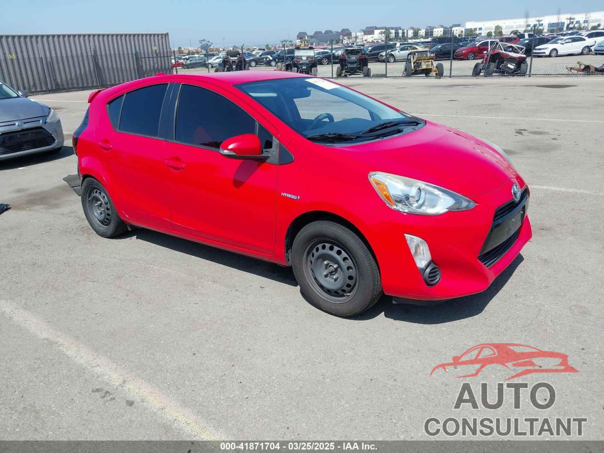 TOYOTA PRIUS C 2015 - JTDKDTB3XF1586554