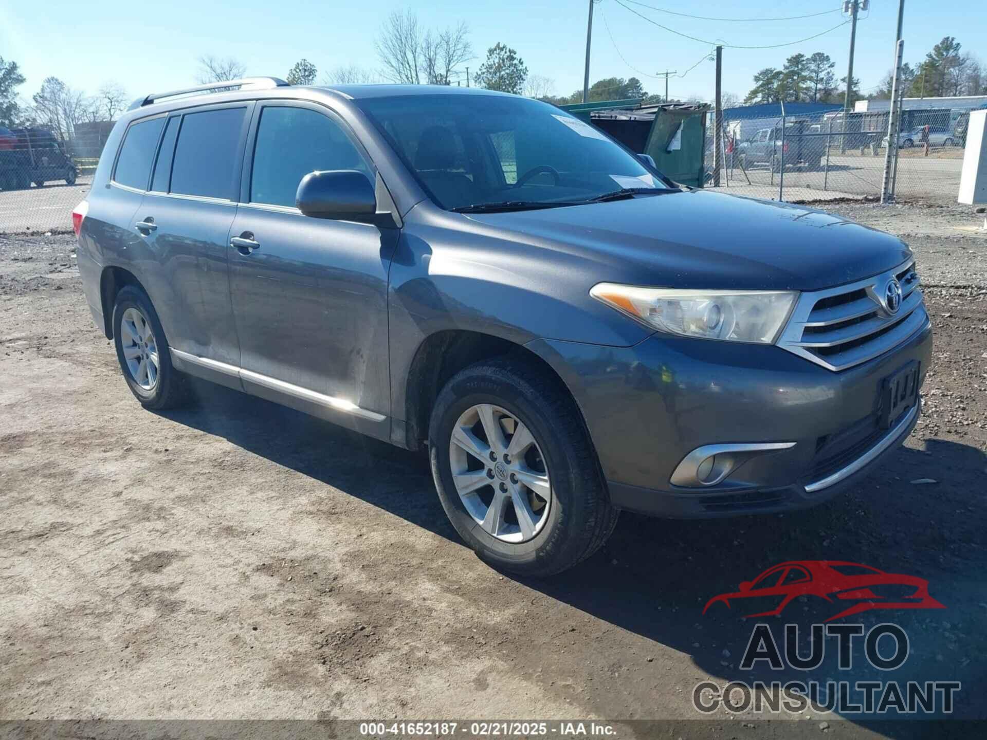 TOYOTA HIGHLANDER 2012 - 5TDBK3EHXCS100255