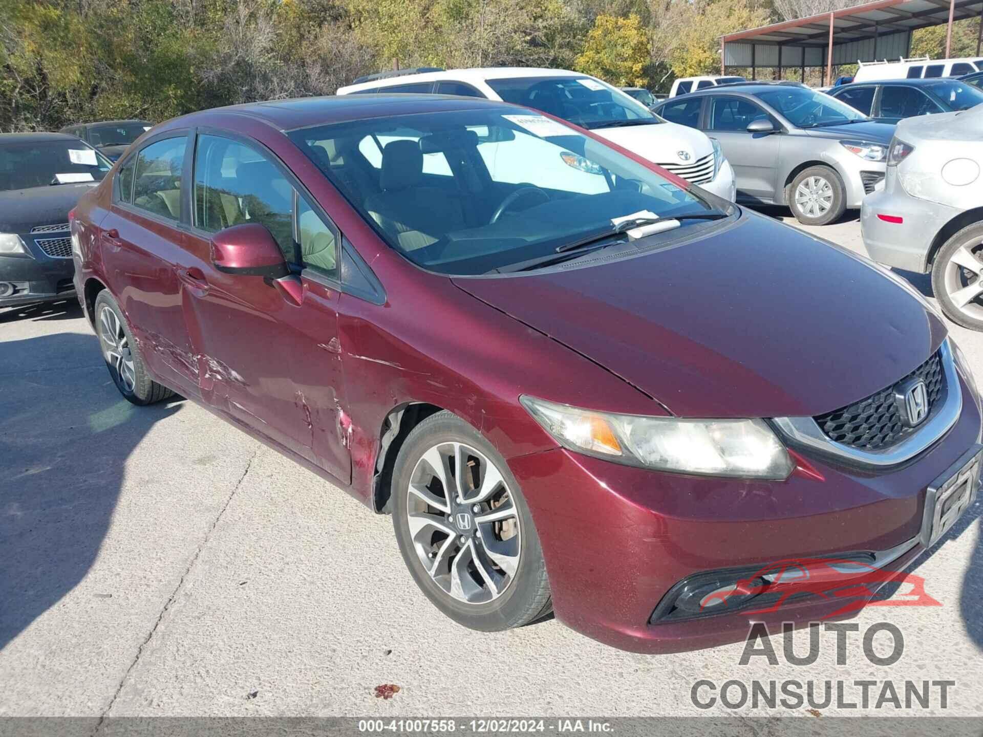 HONDA CIVIC 2013 - 19XFB2F91DE087796