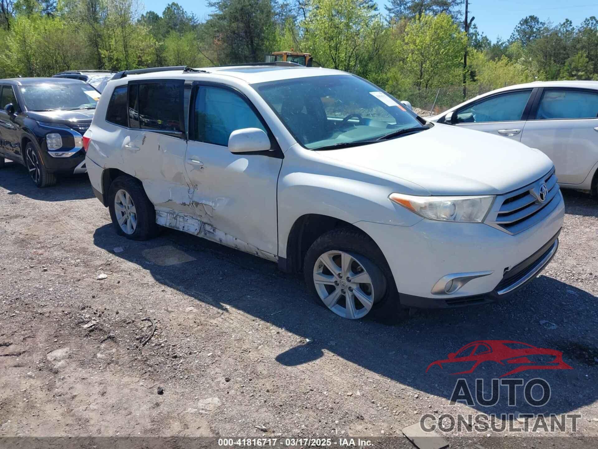 TOYOTA HIGHLANDER 2013 - 5TDZK3EHXDS130811
