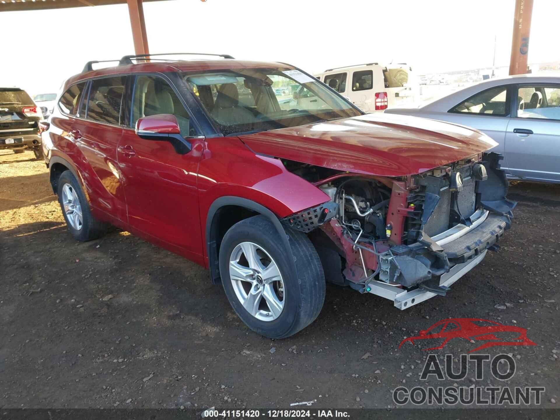 TOYOTA HIGHLANDER 2021 - 5TDZZRAH7MS086934