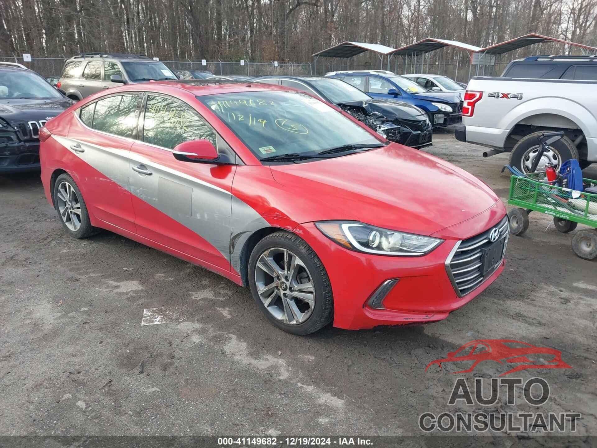 HYUNDAI ELANTRA 2018 - KMHD84LF2JU635244