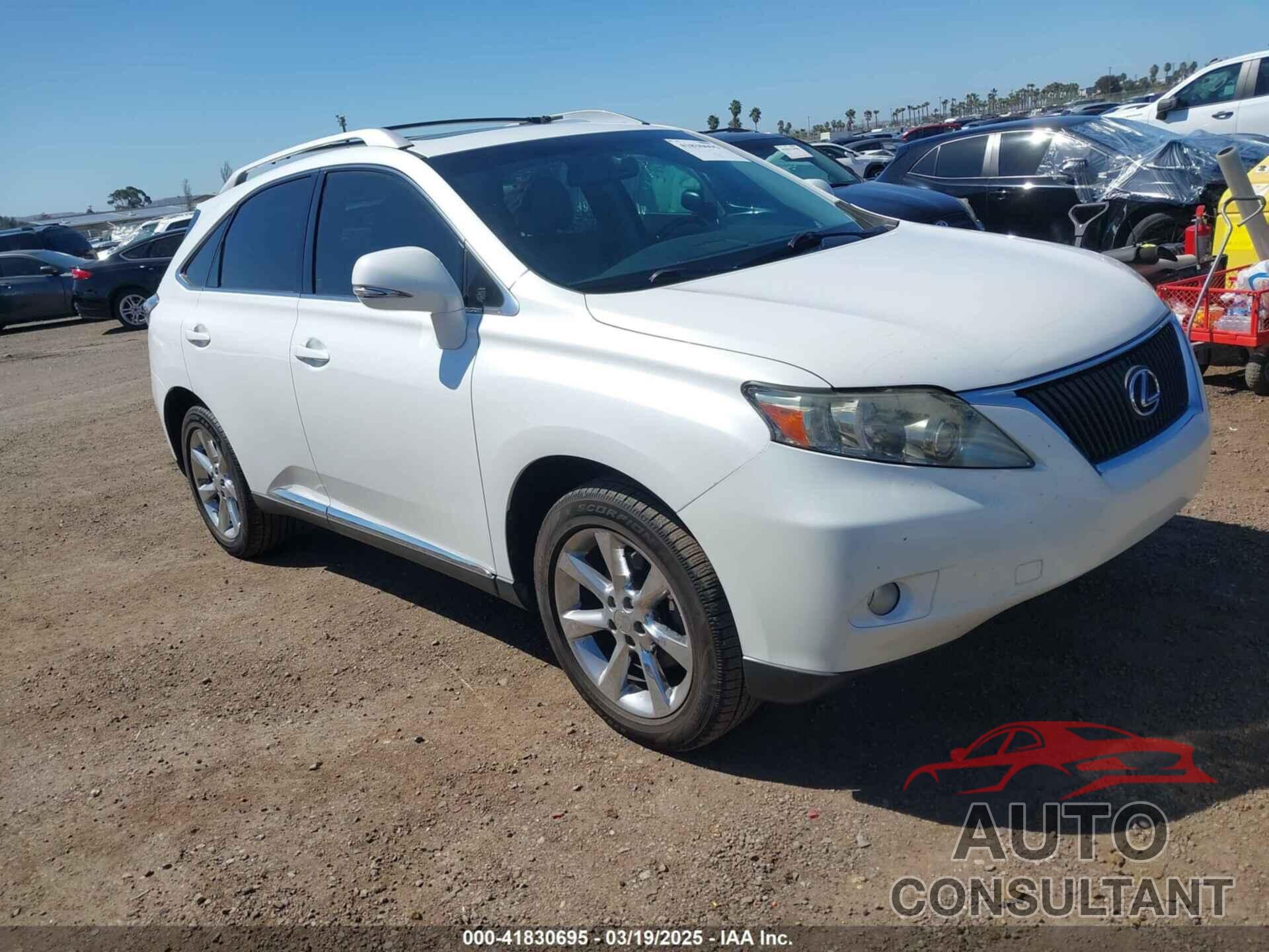 LEXUS RX 350 2010 - JTJZK1BA6A2405599