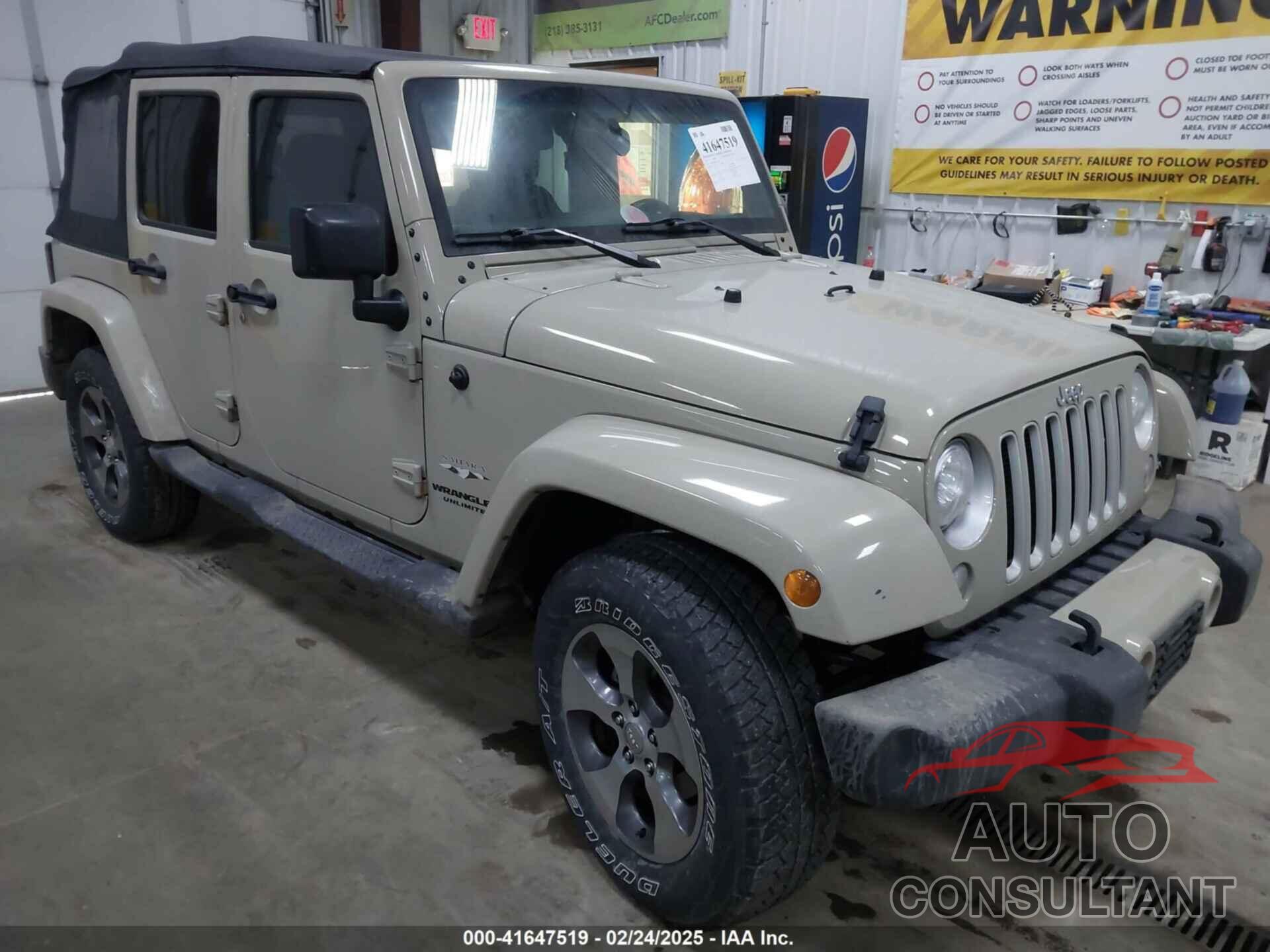 JEEP WRANGLER UNLIMITED 2017 - 1C4BJWEG4HL614087