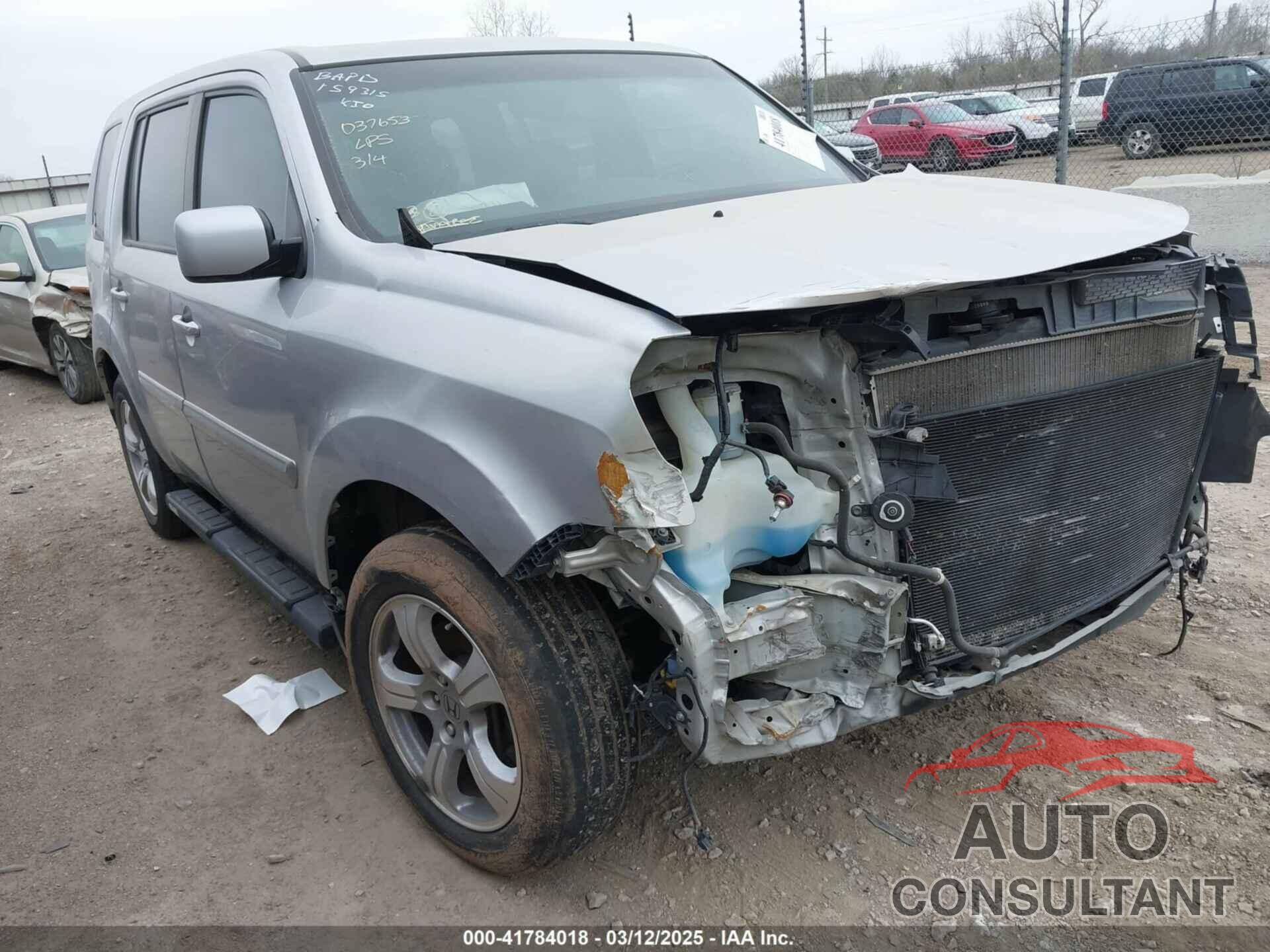 HONDA PILOT 2012 - 5FNYF3H57CB037653