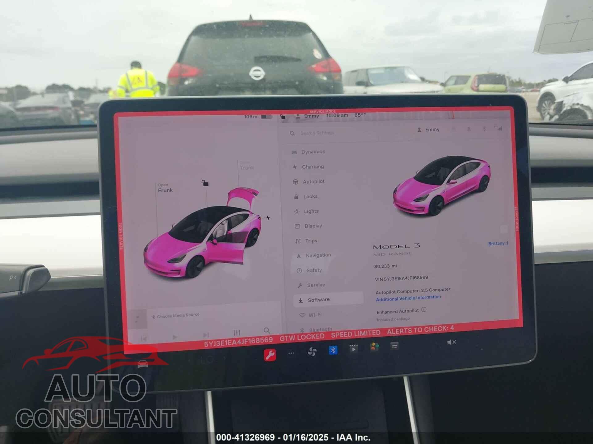 TESLA MODEL 3 2018 - 5YJ3E1EA4JF168569