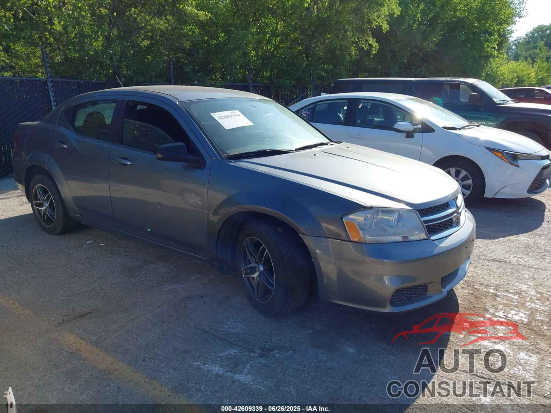 DODGE AVENGER 2012 - 1C3CDZAB7CN147160
