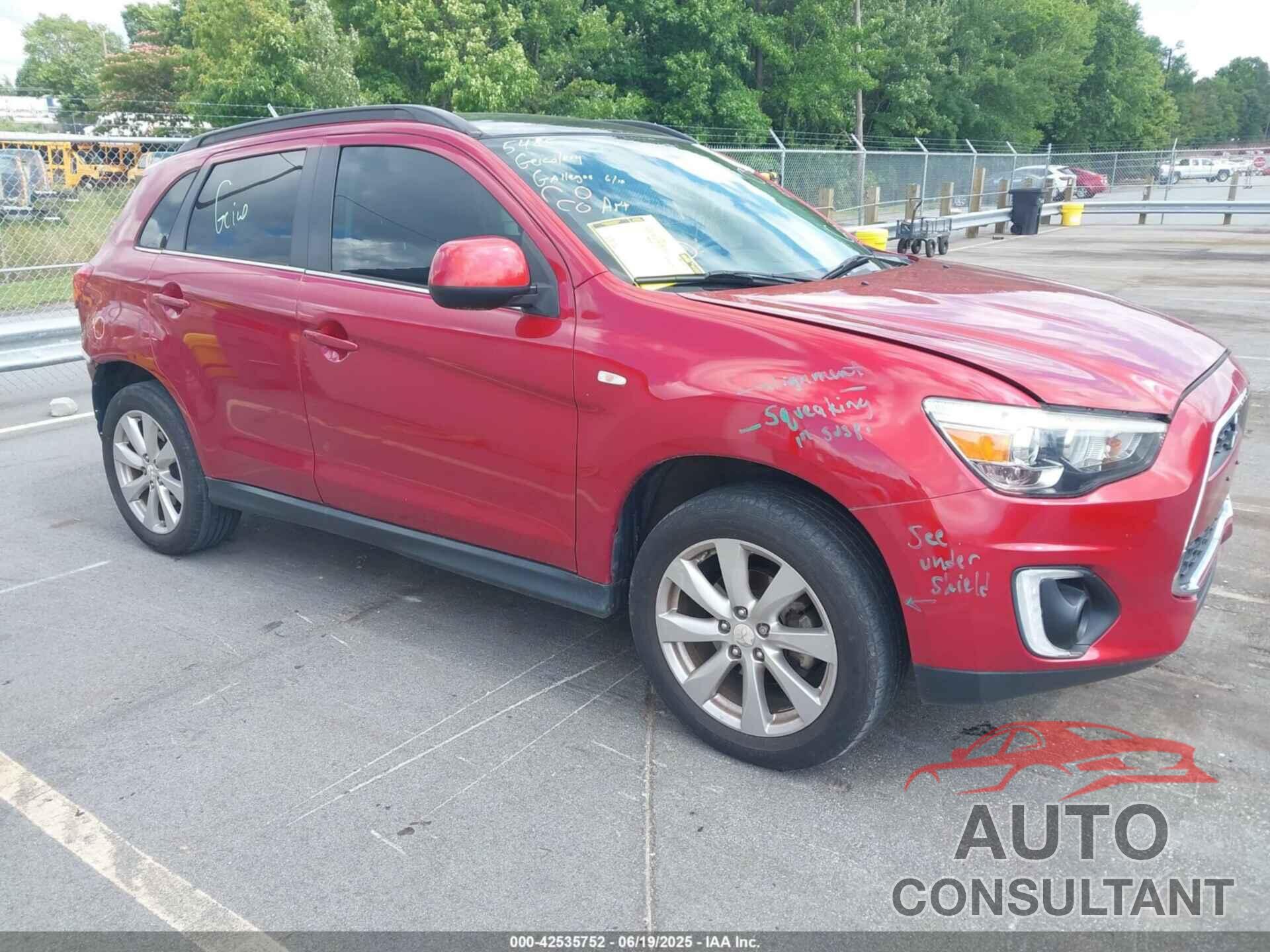 MITSUBISHI OUTLANDER SPORT 2015 - 4A4AR4AU8FE003915
