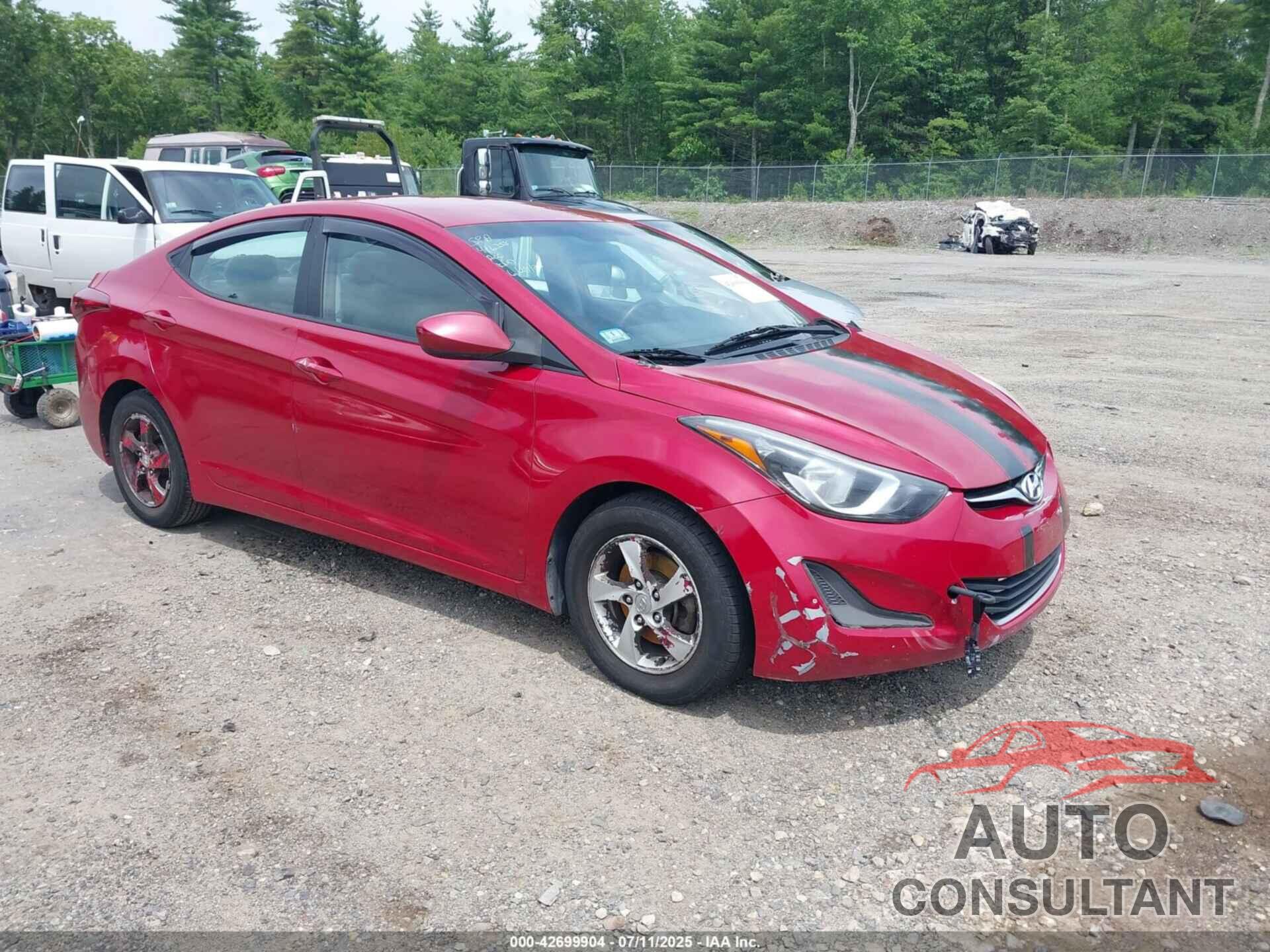 HYUNDAI ELANTRA 2014 - KMHDH4AE6EU182987