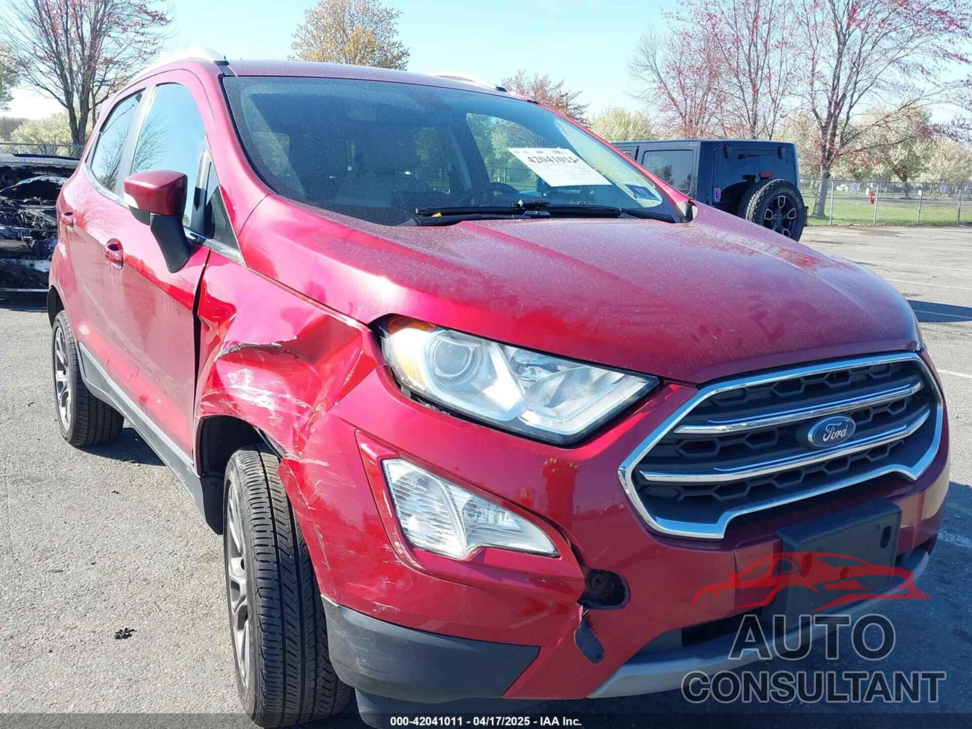 FORD ECOSPORT 2019 - MAJ6S3KL0KC260421