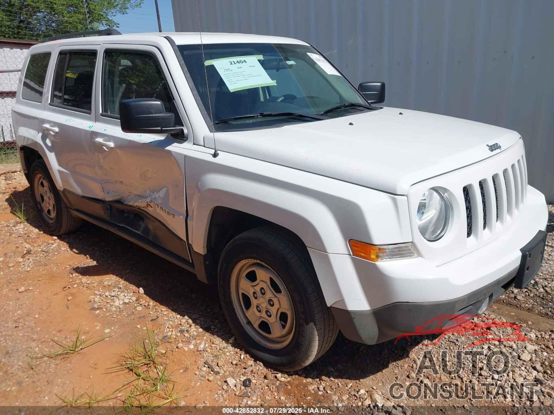 JEEP PATRIOT 2015 - 1C4NJPBAXFD413322