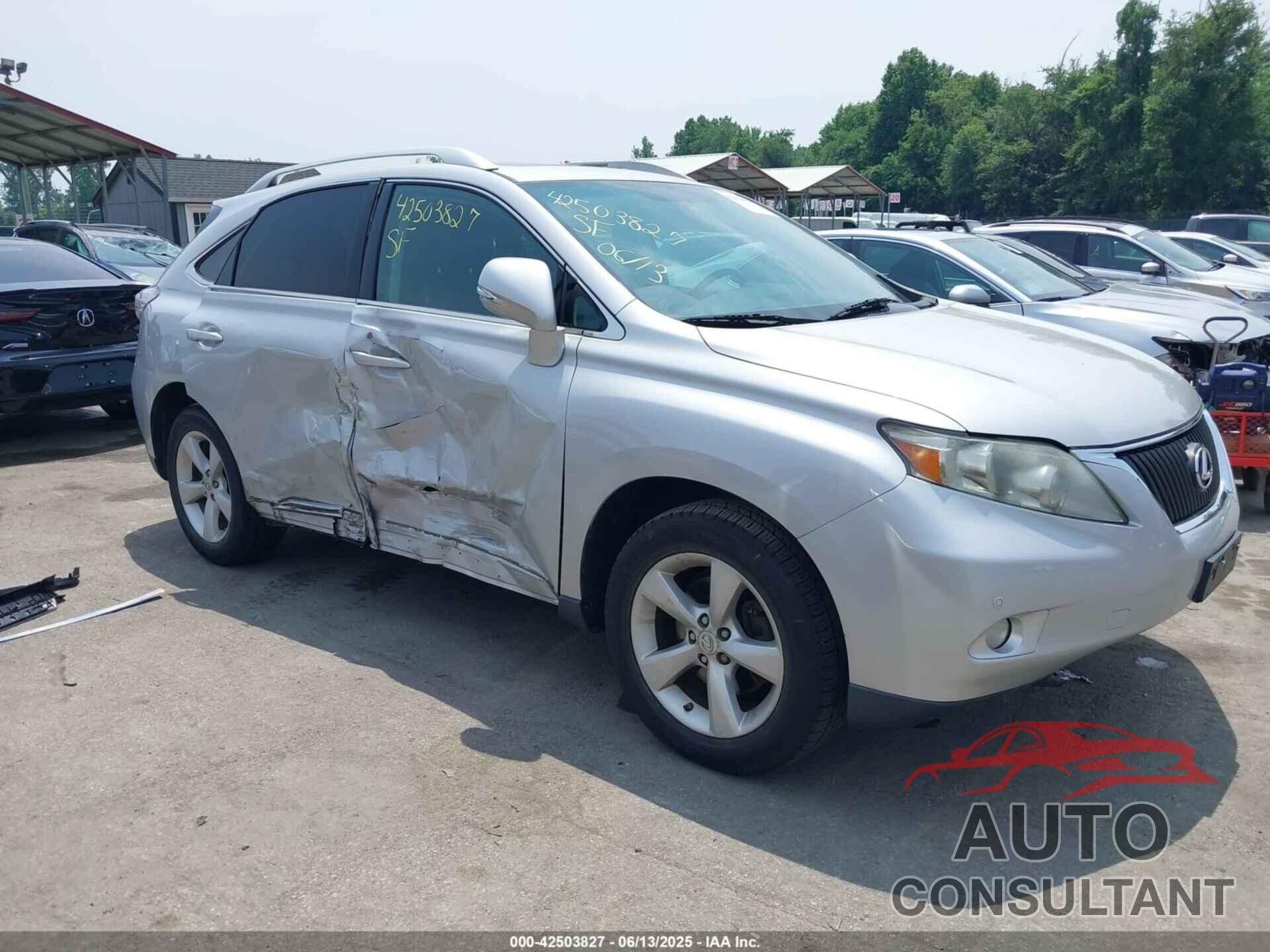 LEXUS RX 350 2012 - 2T2BK1BA5CC129386