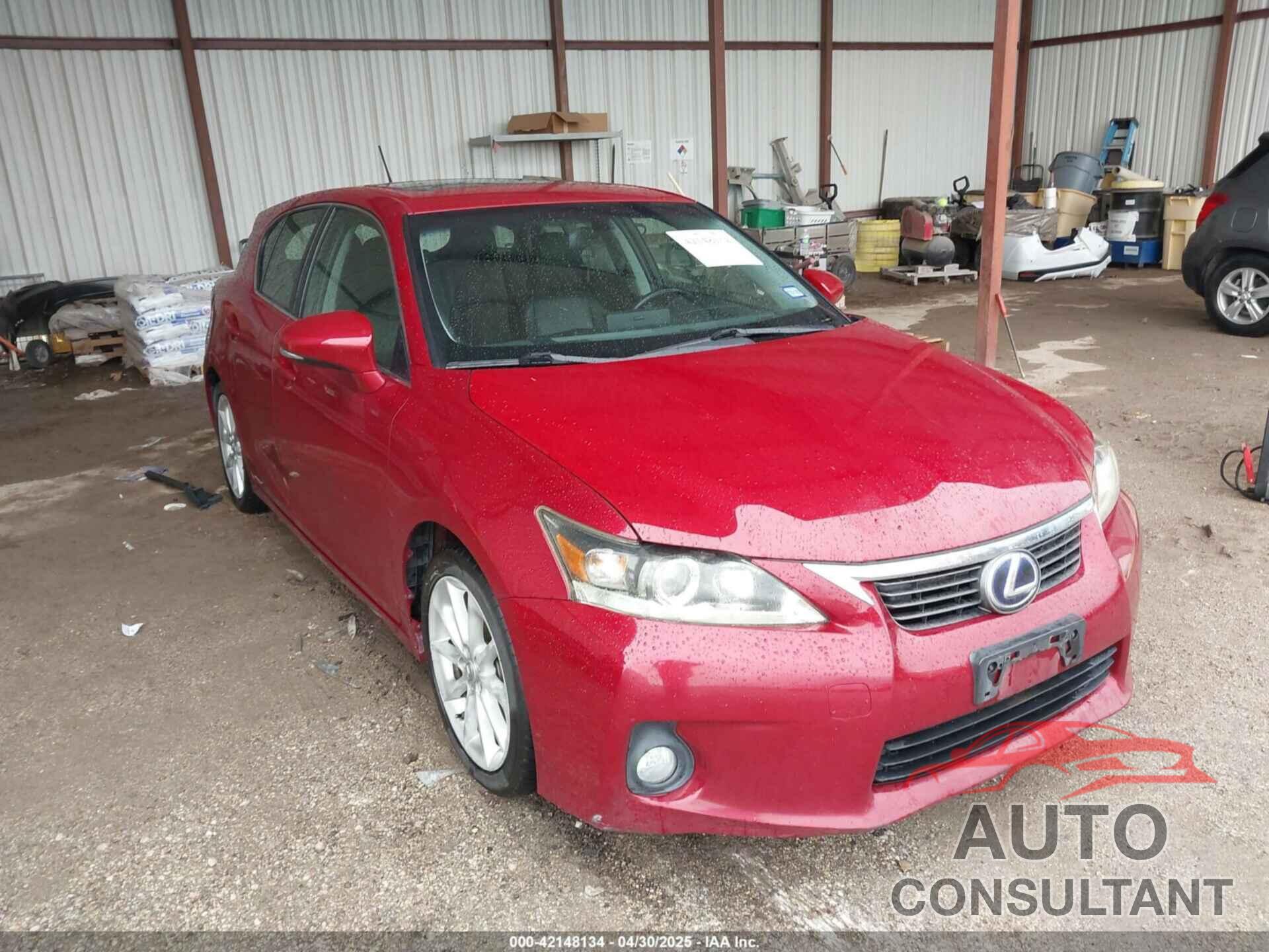 LEXUS CT 200H 2012 - JTHKD5BH7C2056067