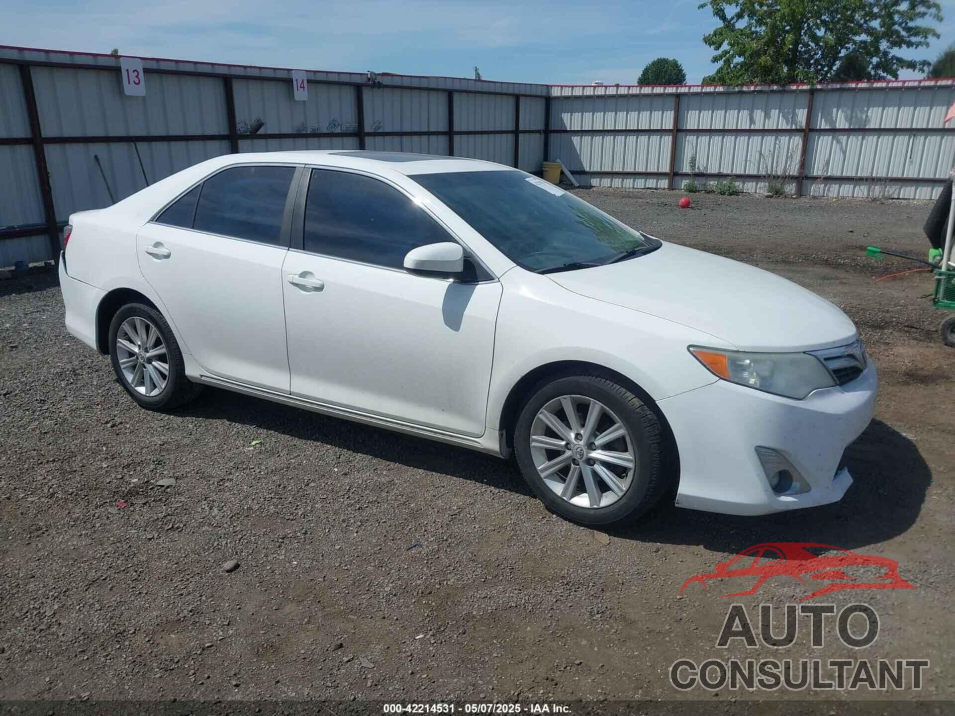 TOYOTA CAMRY 2012 - 4T1BF1FK5CU523805