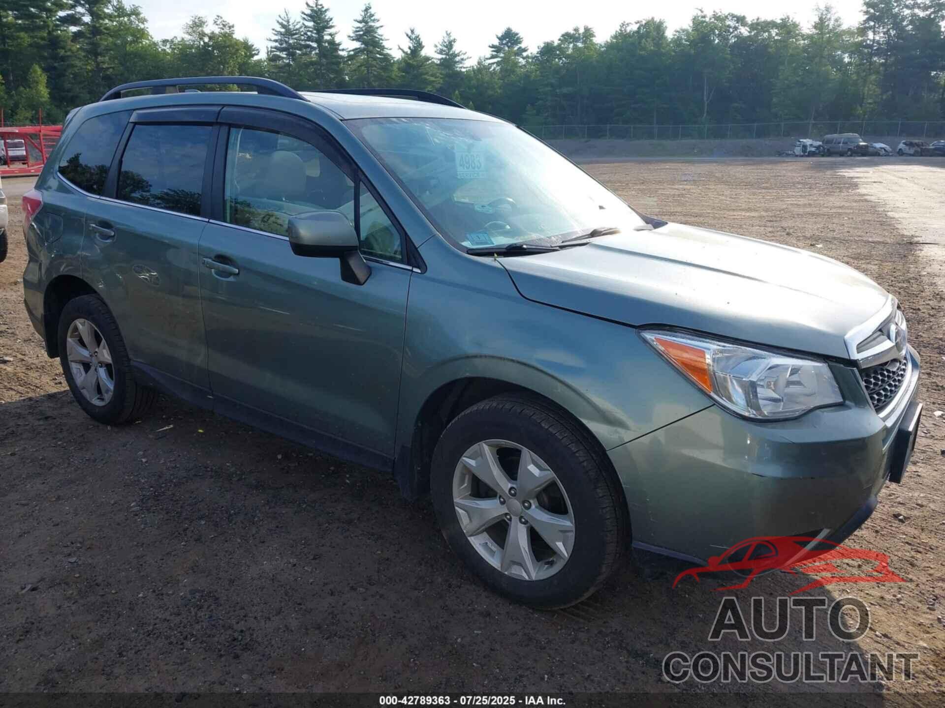 SUBARU FORESTER 2016 - JF2SJAKC2GH449132