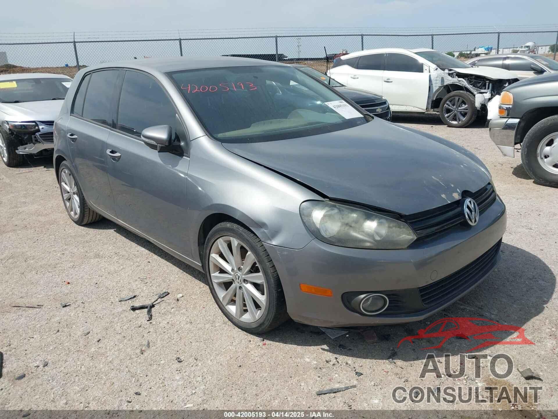 VOLKSWAGEN GOLF 2012 - WVWNM7AJ6CW295181