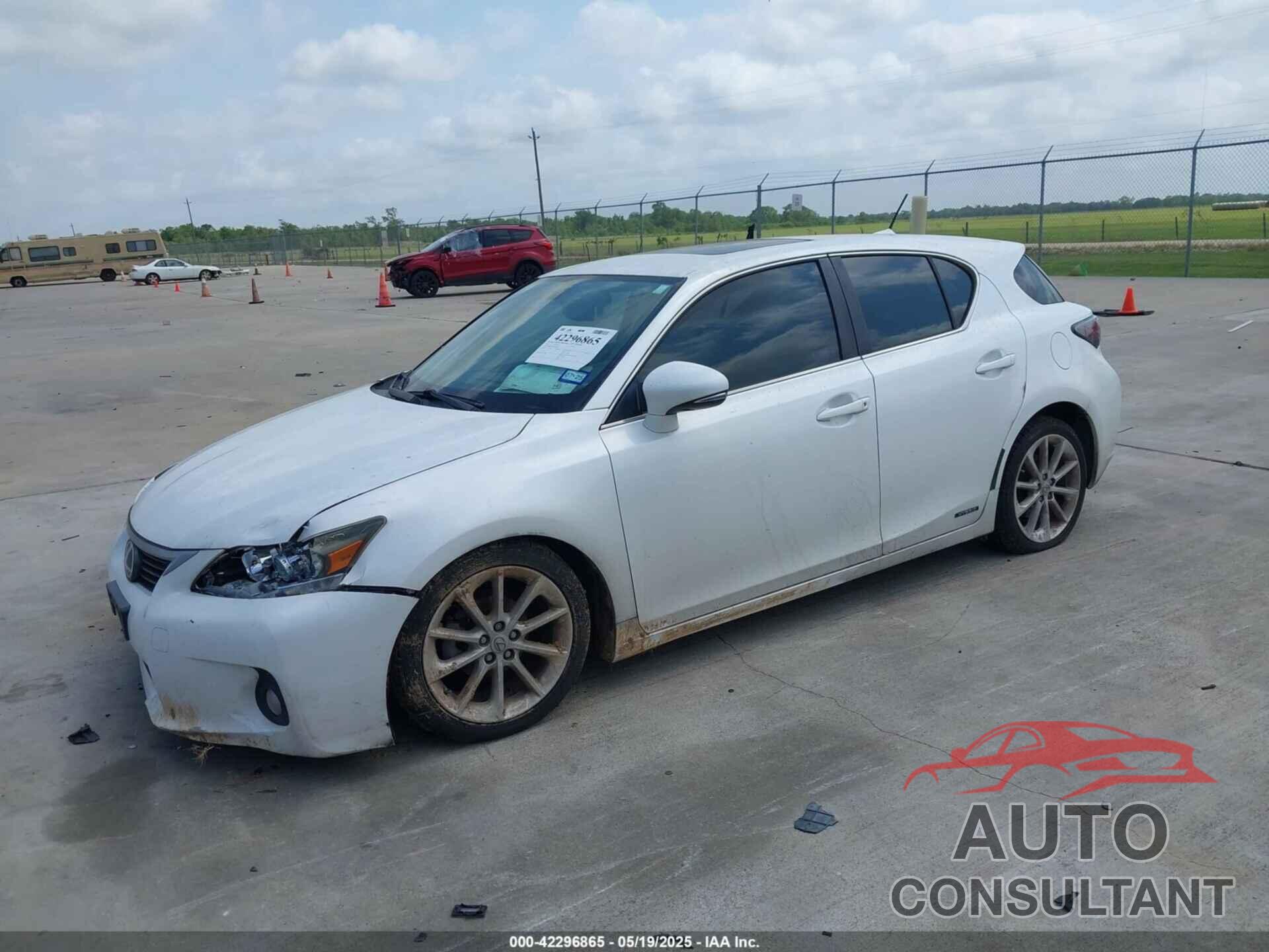 LEXUS CT 200H 2012 - JTHKD5BHXC2065846