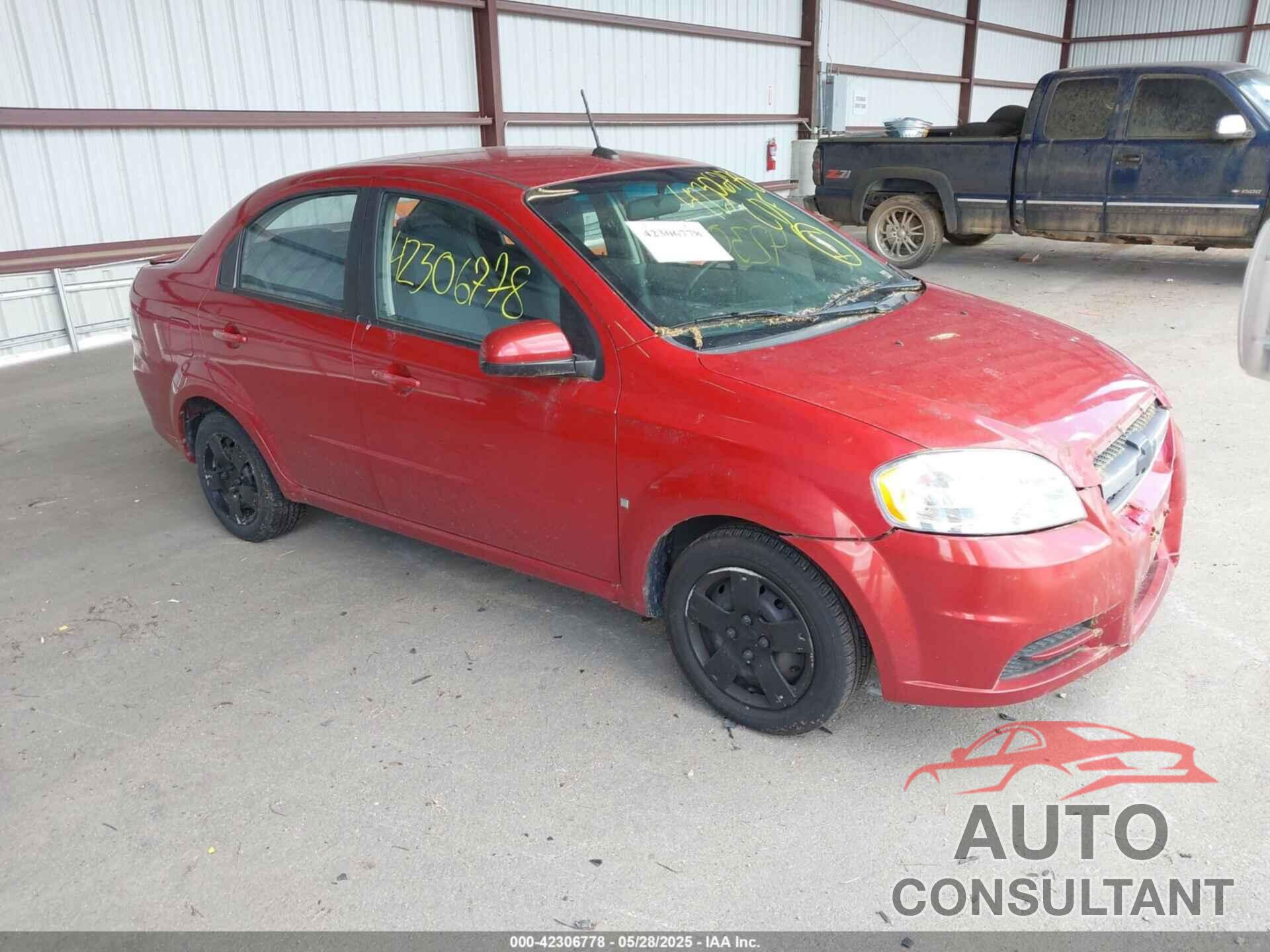 CHEVROLET AVEO 2009 - KL1TD56E09B657035