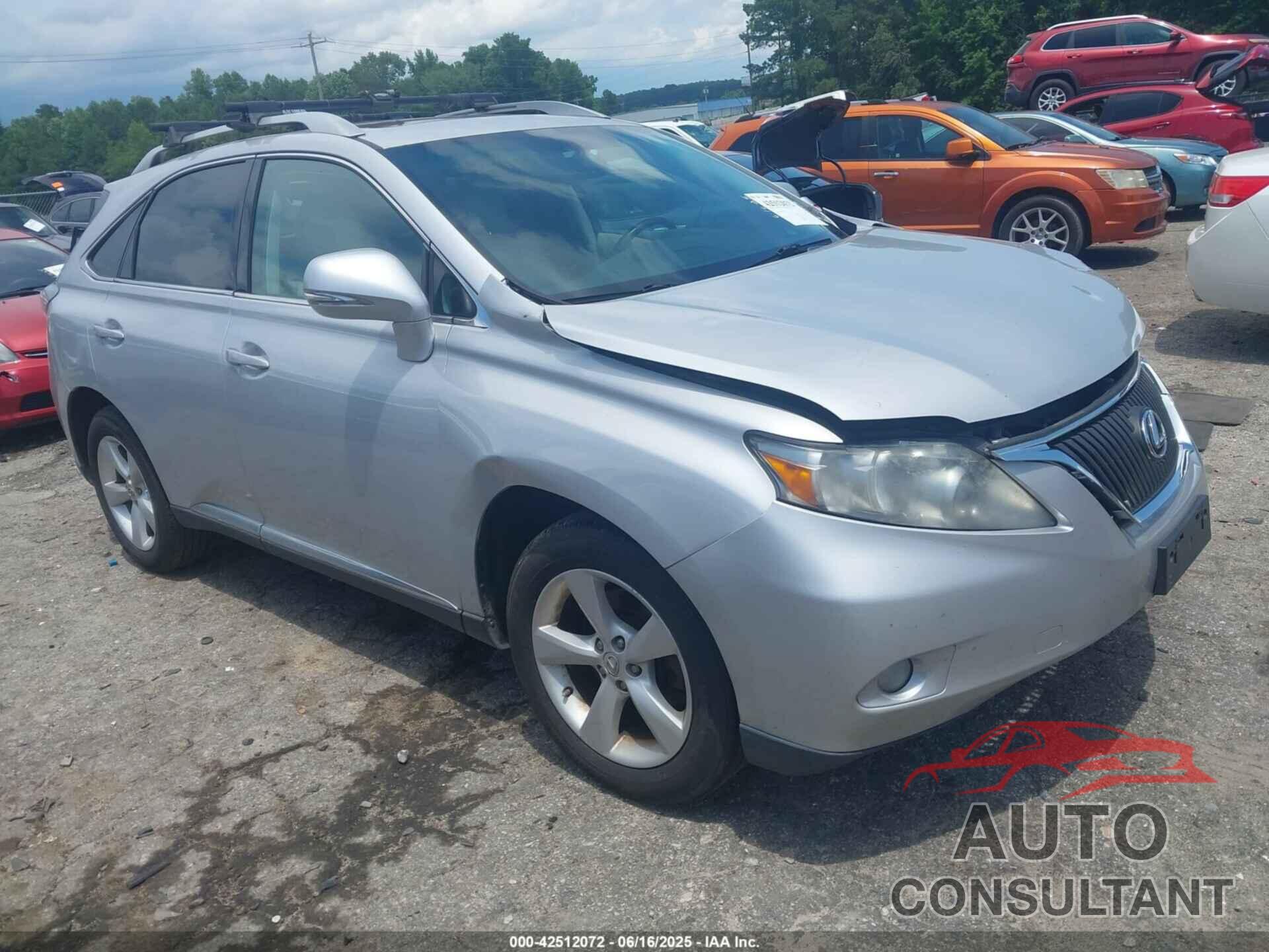 LEXUS RX 350 2010 - 2T2BK1BA3AC028795
