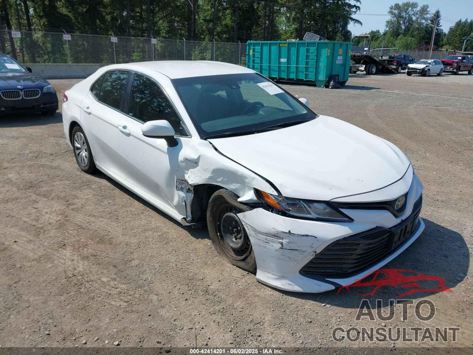 TOYOTA CAMRY HYBRID 2018 - 4T1B31HK3JU503605