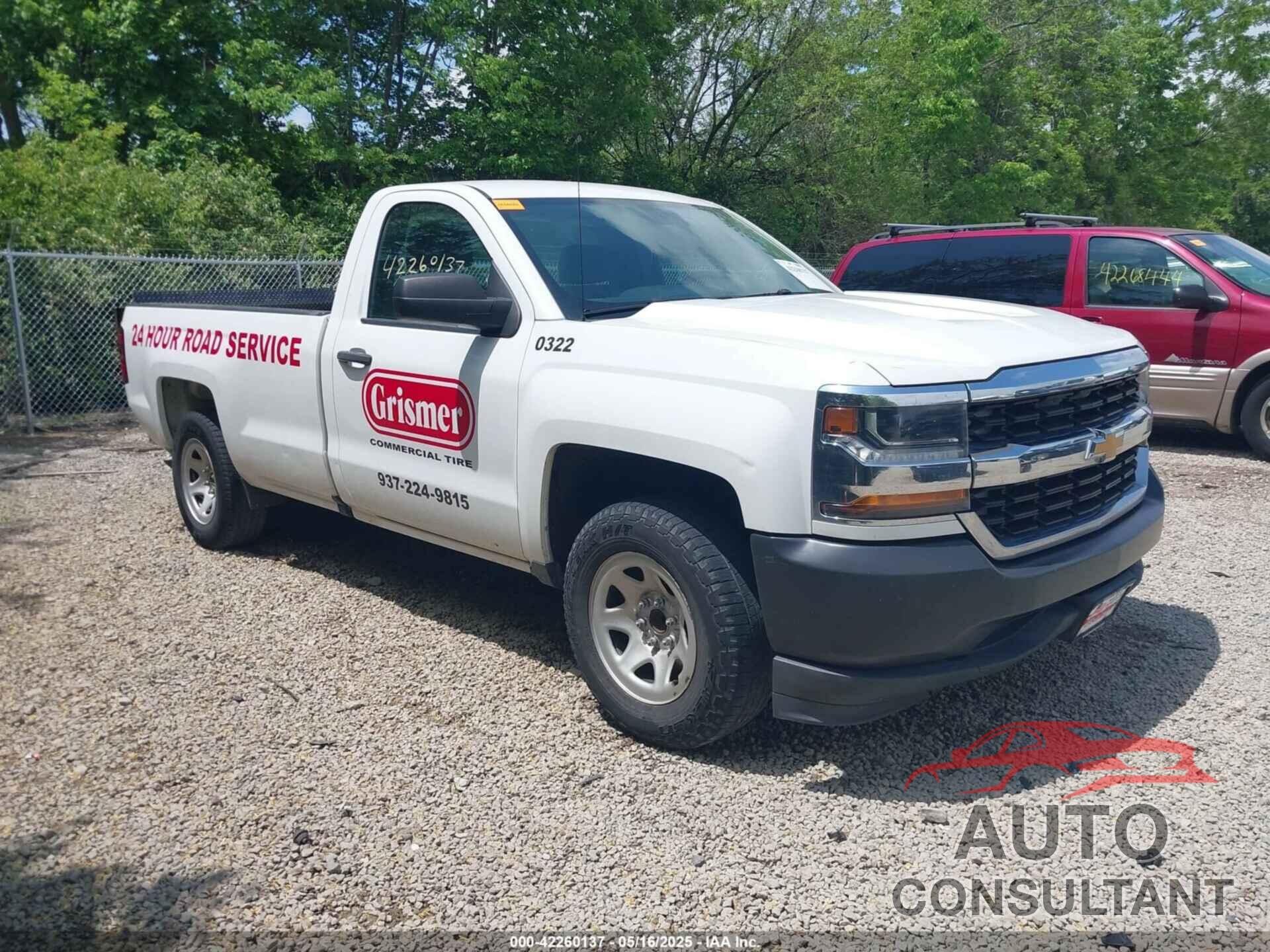 CHEVROLET SILVERADO 1500 2016 - 1GCNCNEH6GZ421123