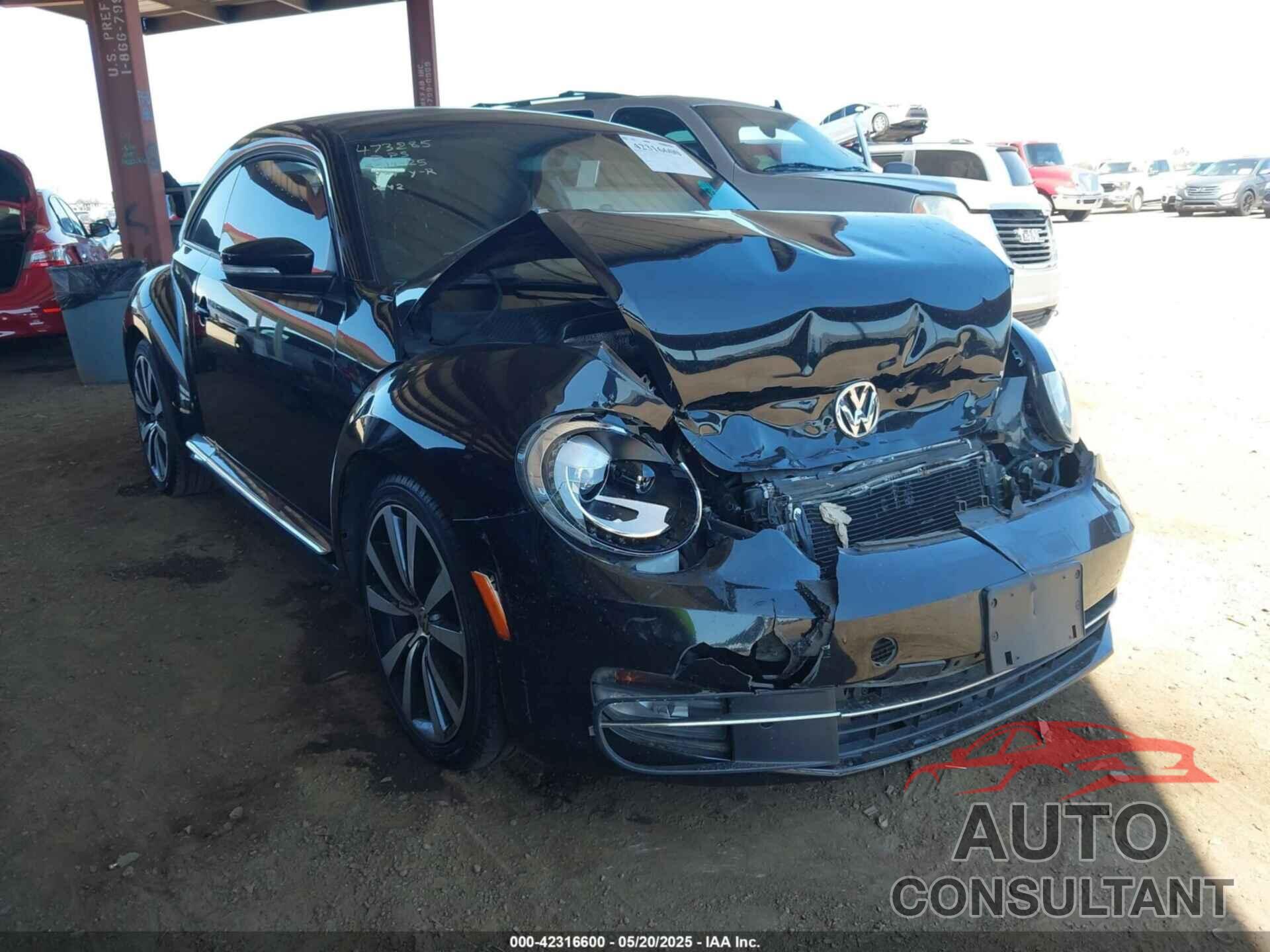 VOLKSWAGEN BEETLE 2012 - 3VWV67AT8CM639019