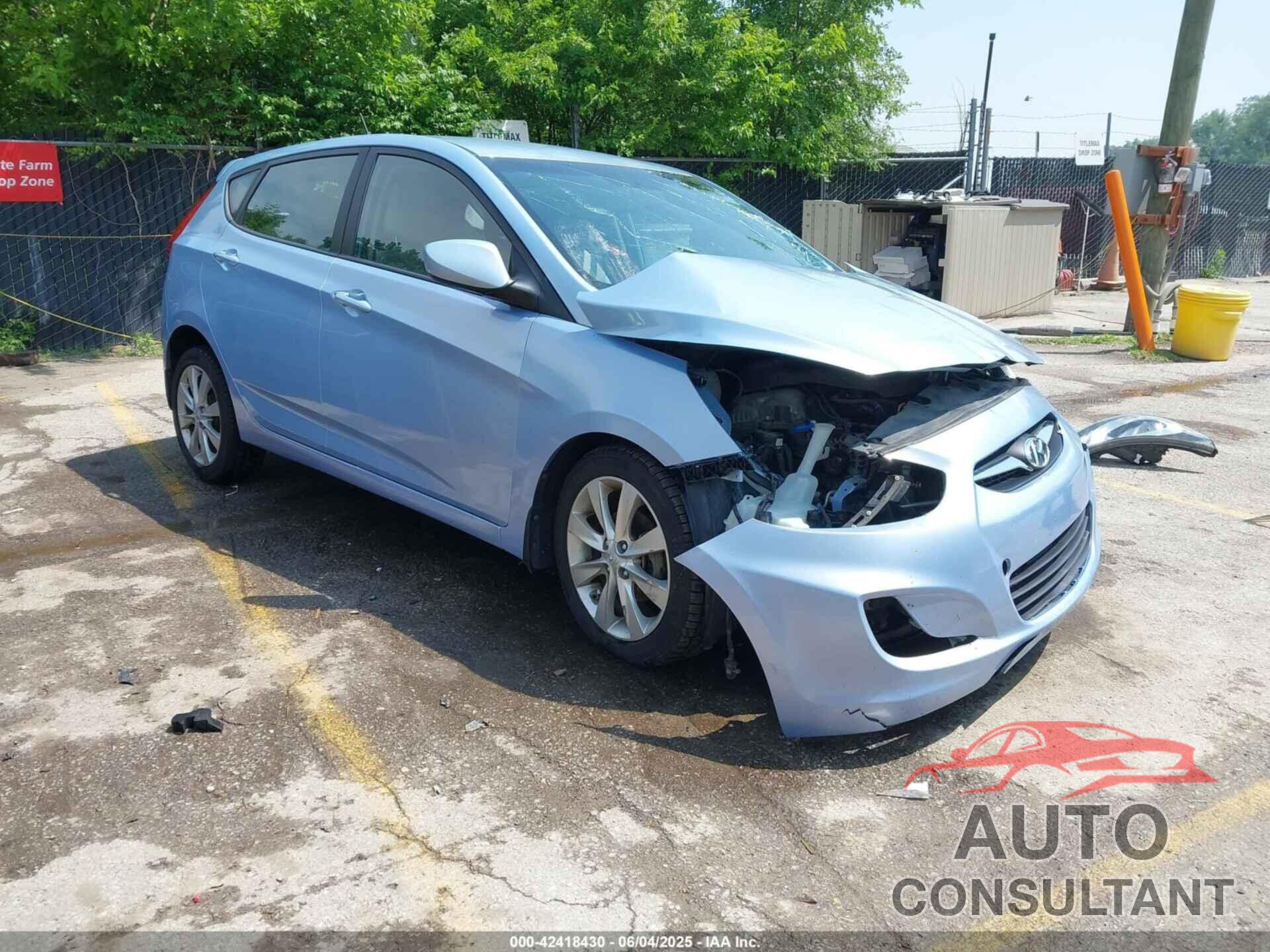 HYUNDAI ACCENT 2012 - KMHCU5AE0CU023411