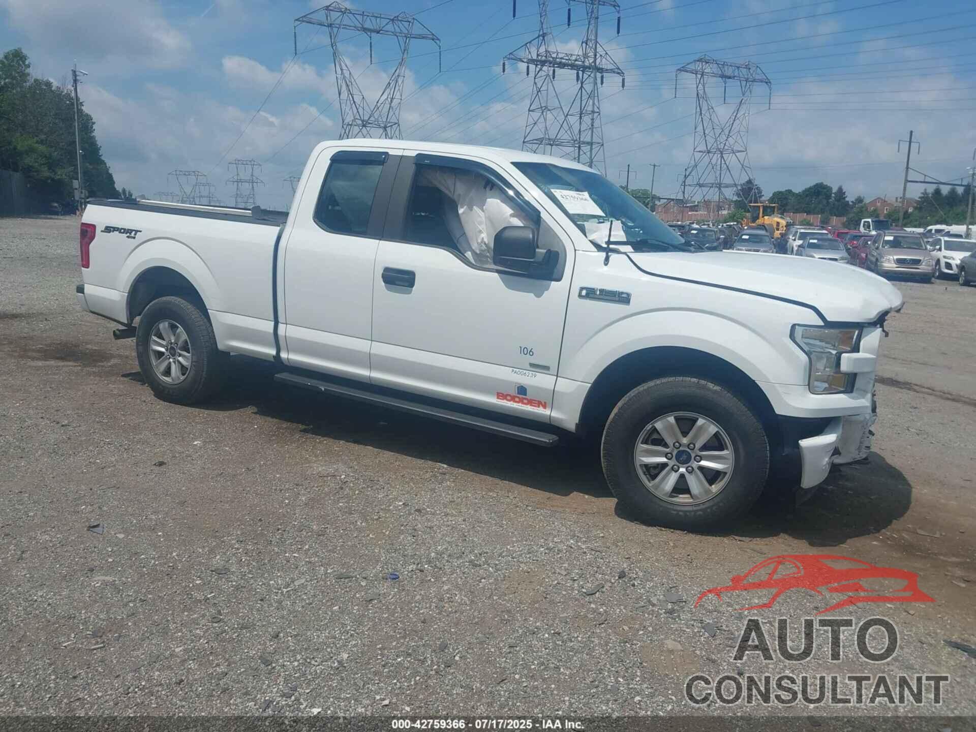 FORD F-150 2016 - 1FTEX1EP5GFD58053