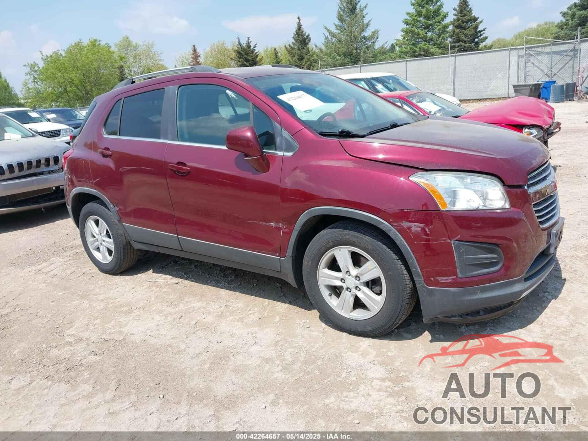 CHEVROLET TRAX 2016 - 3GNCJLSB9GL152213