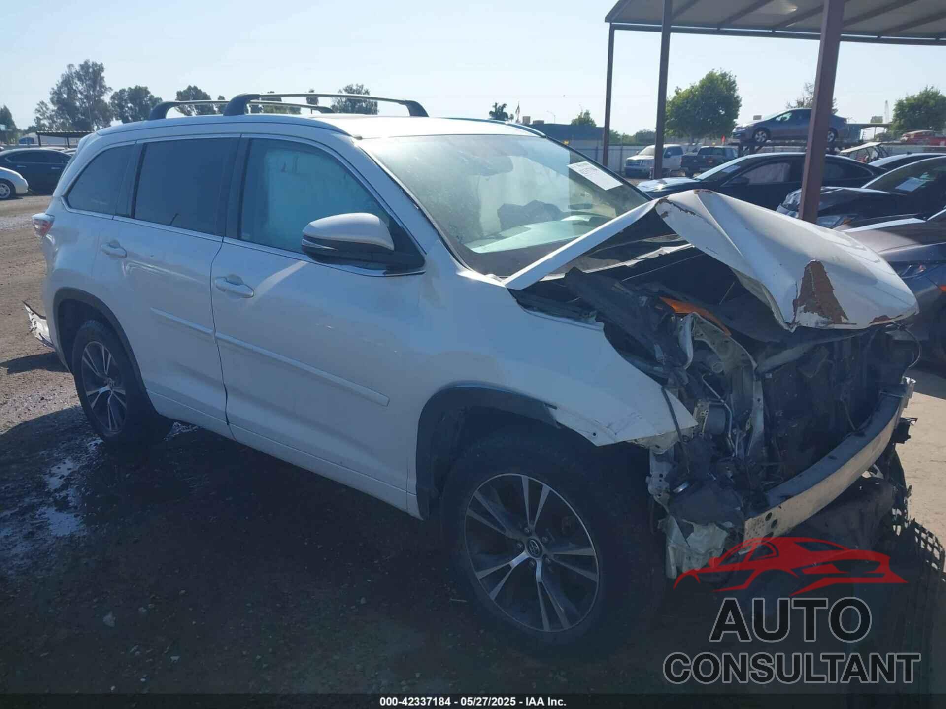 TOYOTA HIGHLANDER 2016 - 5TDKKRFH1GS143325