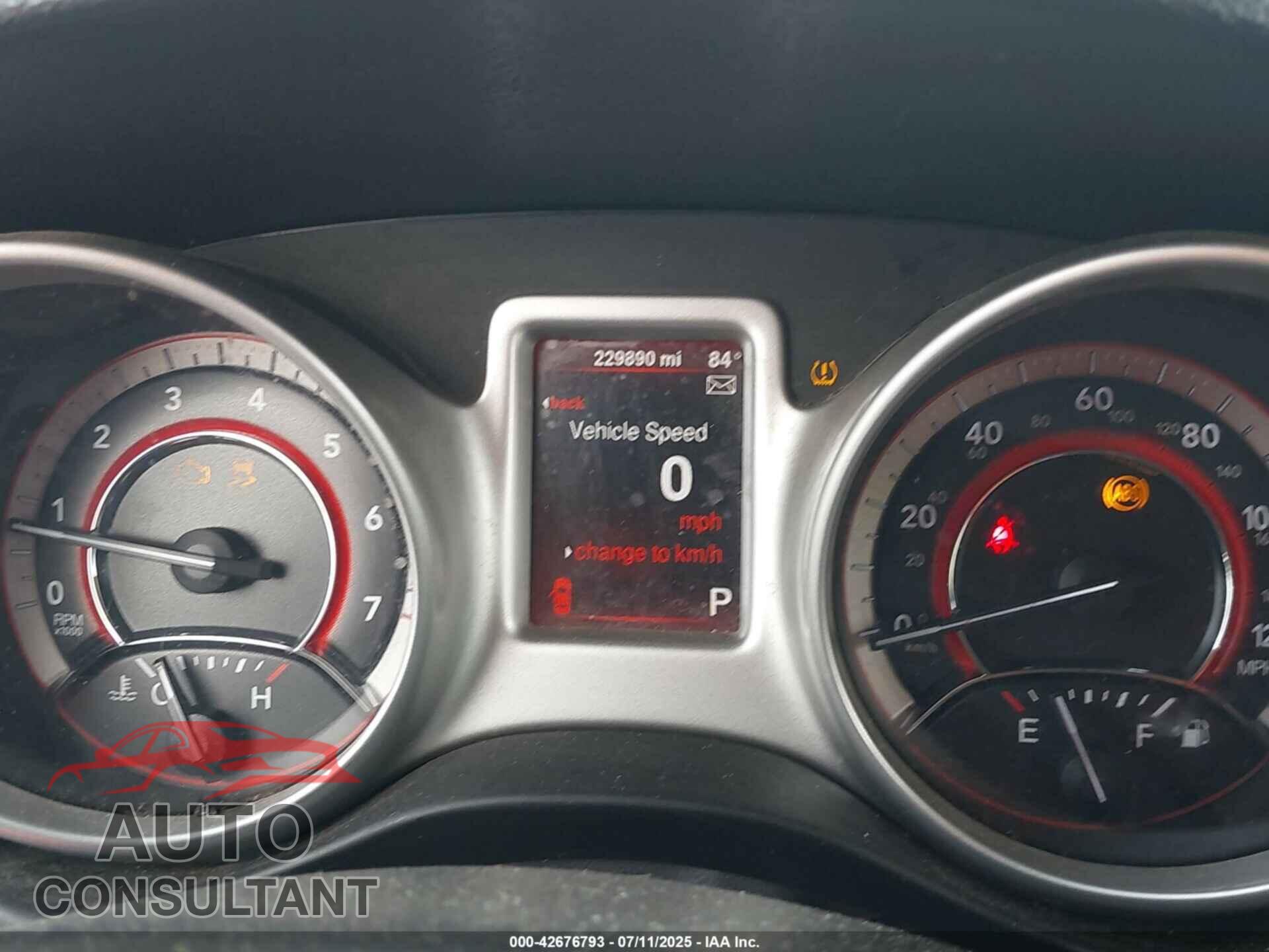 DODGE JOURNEY 2015 - 3C4PDCAB0FT747596