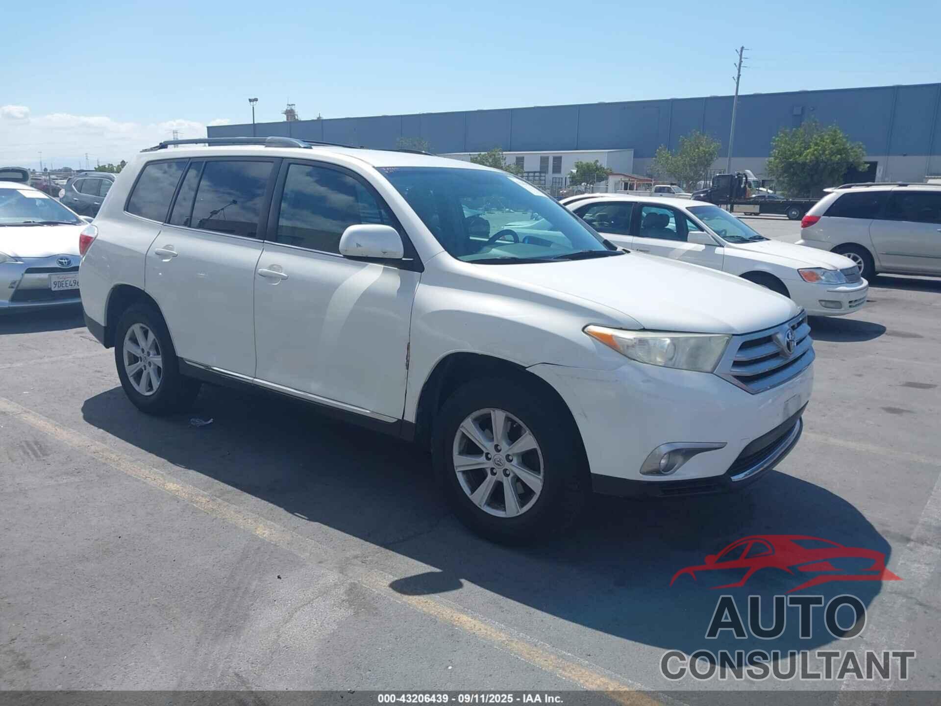 TOYOTA HIGHLANDER 2013 - 5TDZA3EH1DS039638