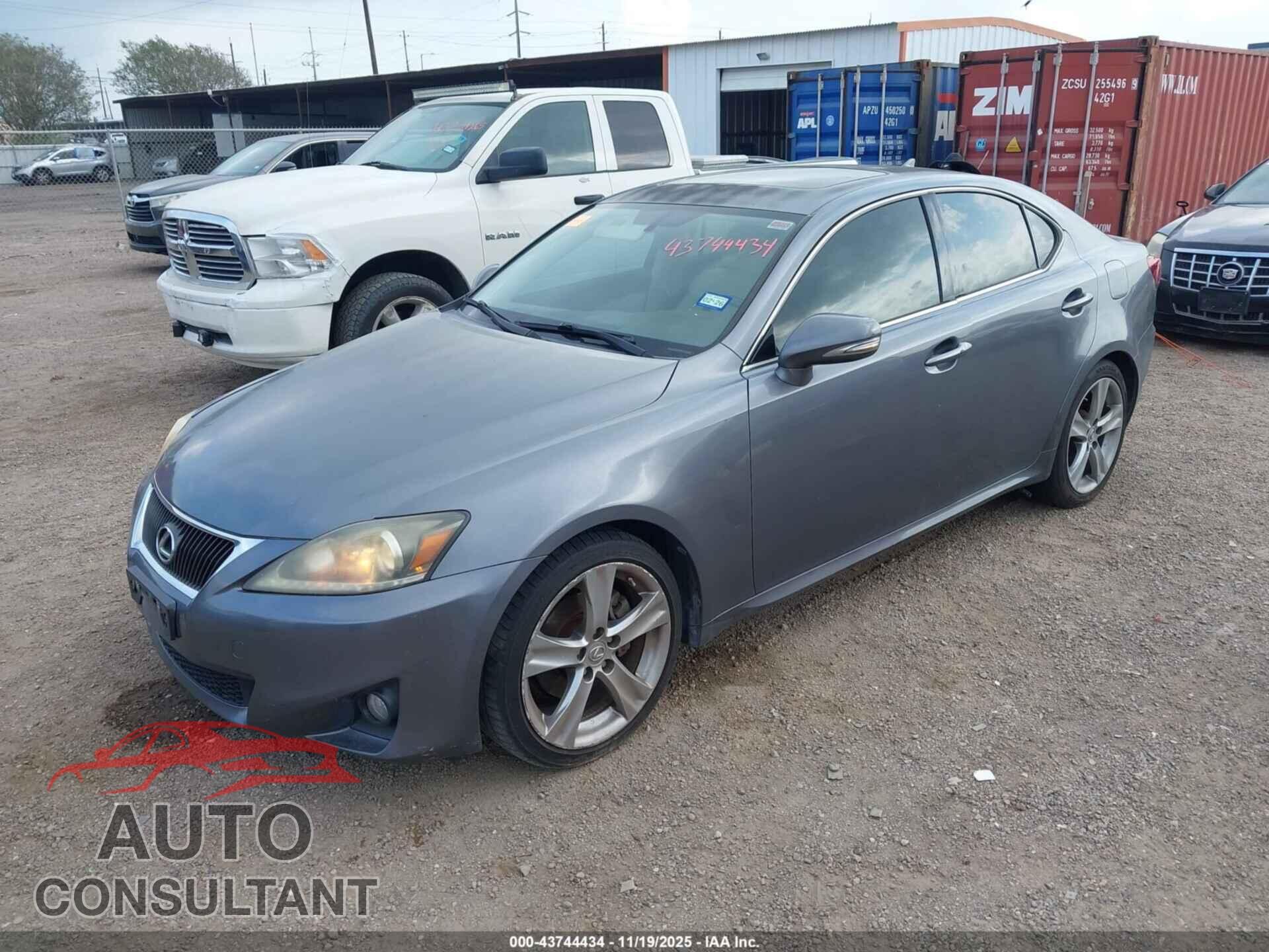 LEXUS IS 250 2012 - JTHBF5C26C5169012