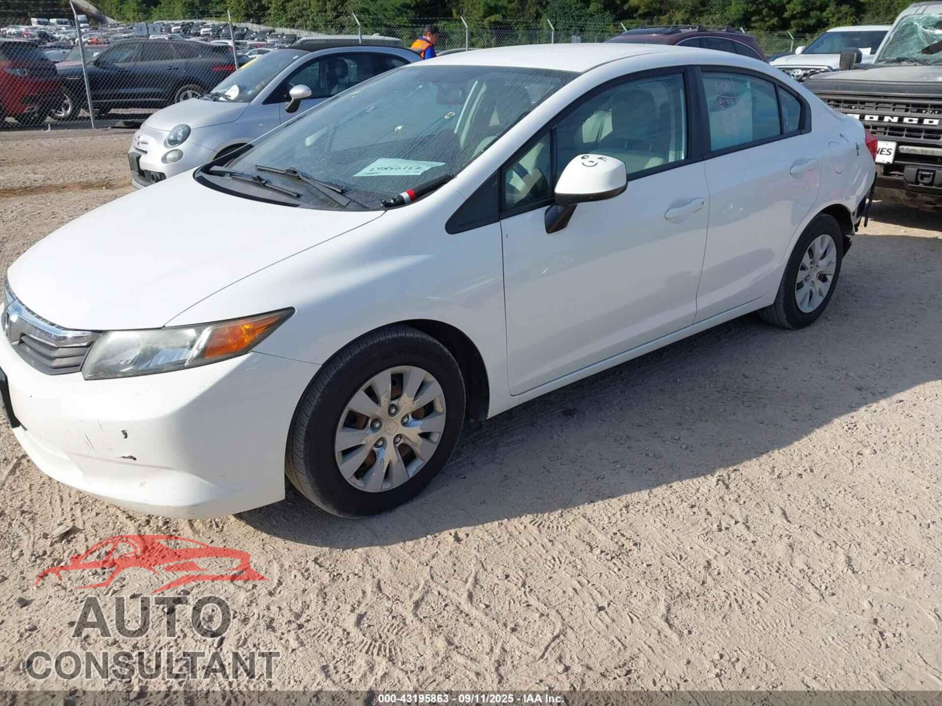 HONDA CIVIC 2012 - 19XFB2F53CE095779