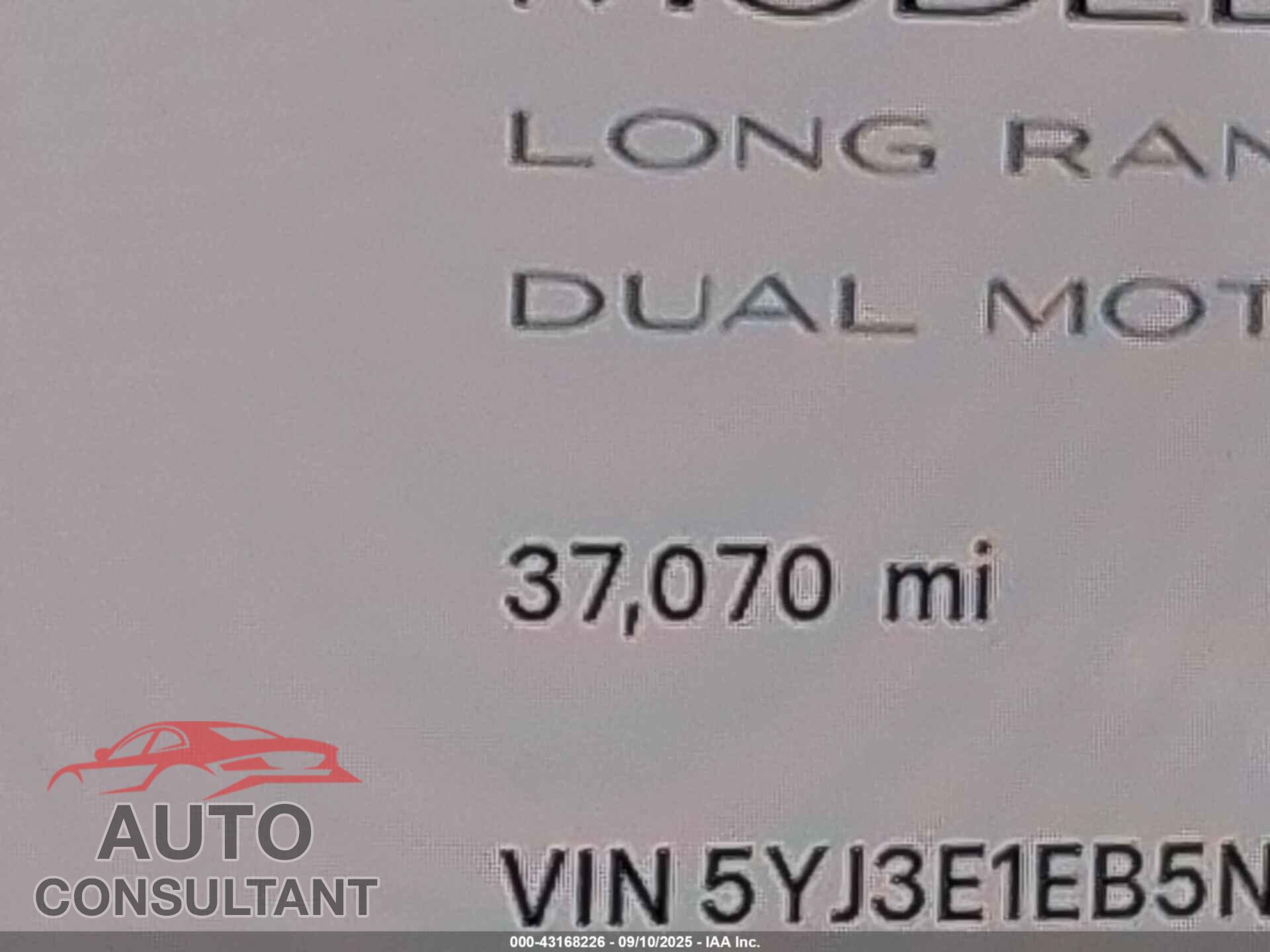 TESLA MODEL 3 2022 - 5YJ3E1EB5NF115720