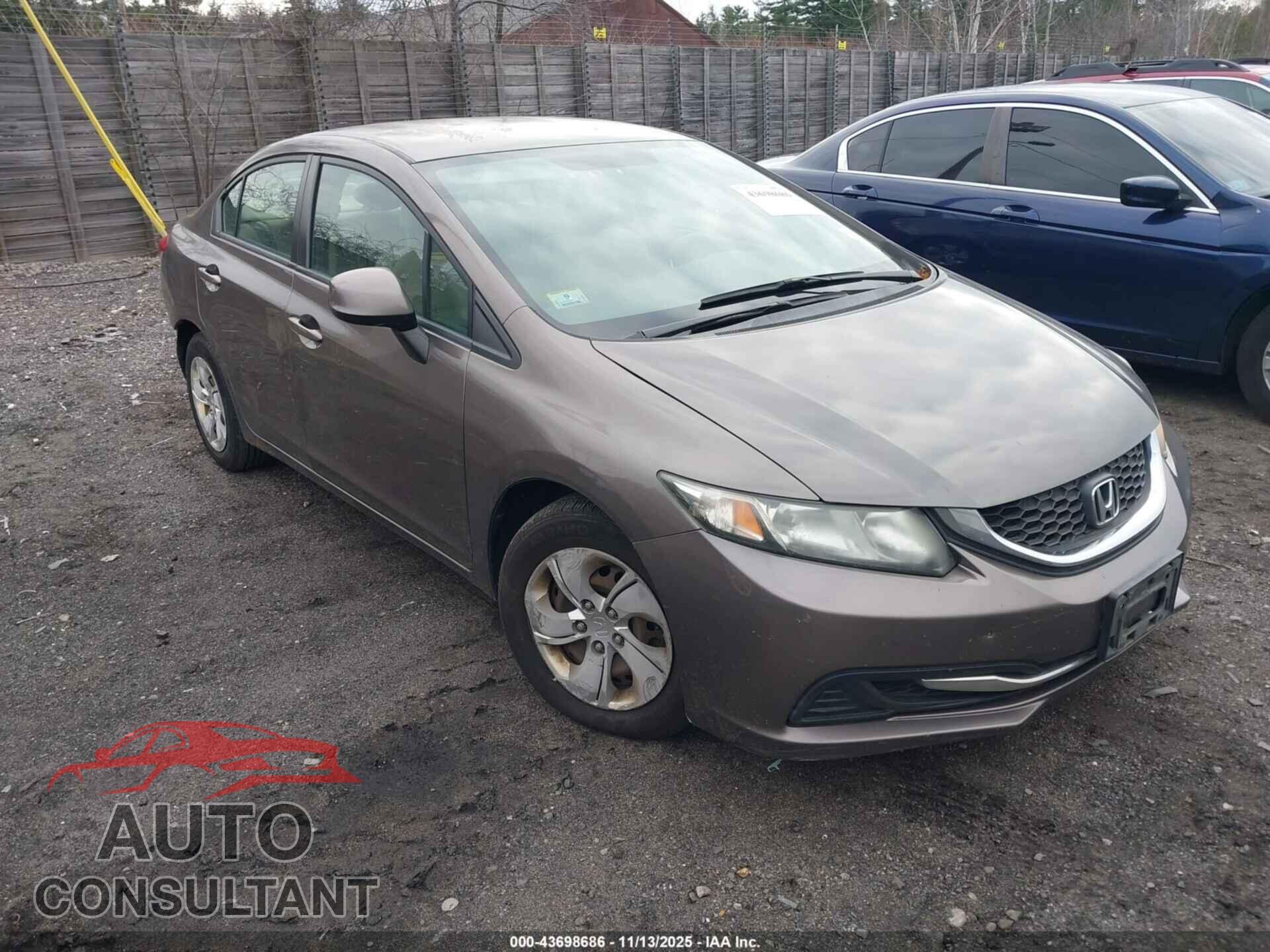 HONDA CIVIC 2013 - 2HGFB2F59DH547838