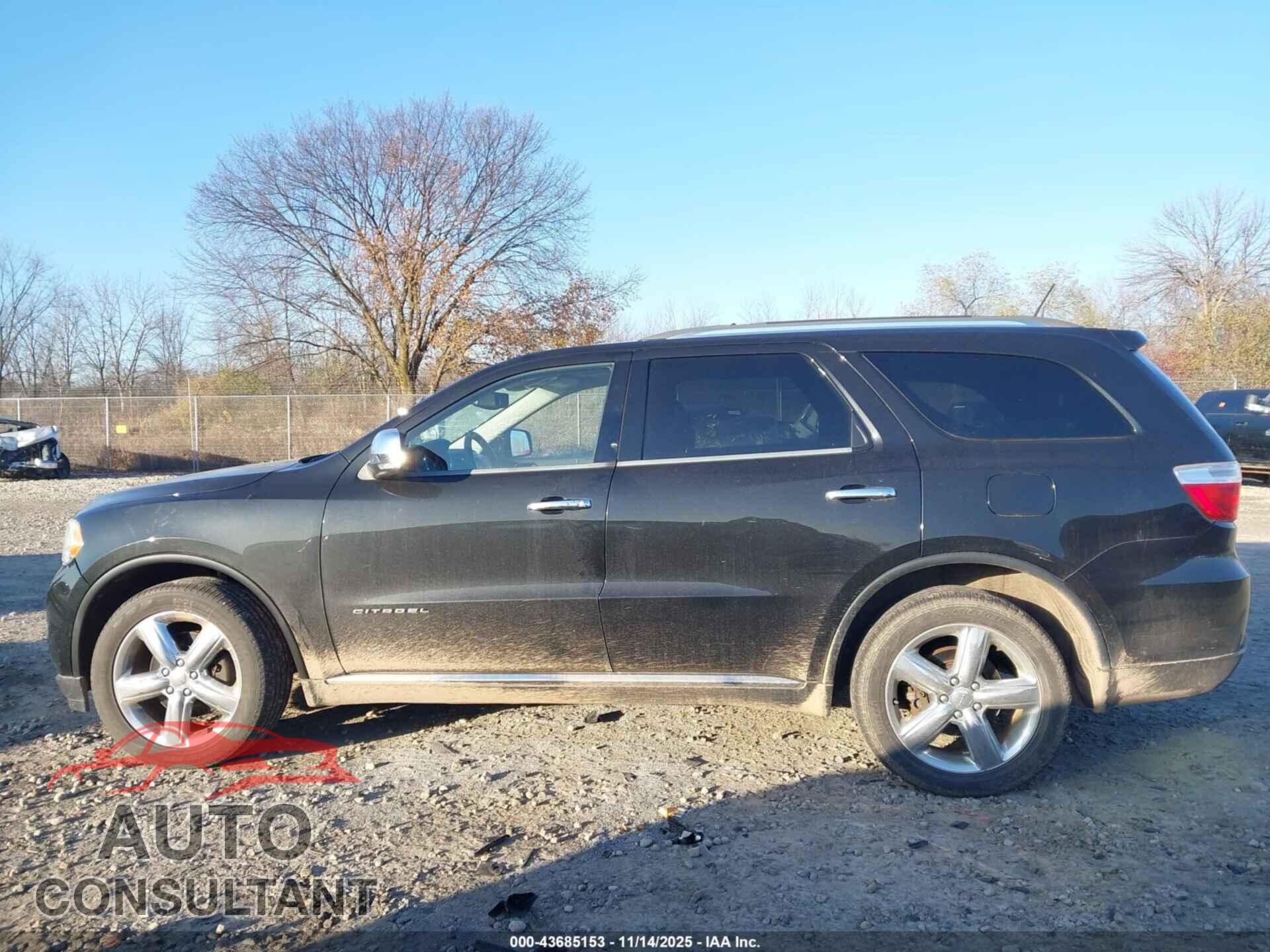DODGE DURANGO 2012 - 1C4RDJEG6CC322345
