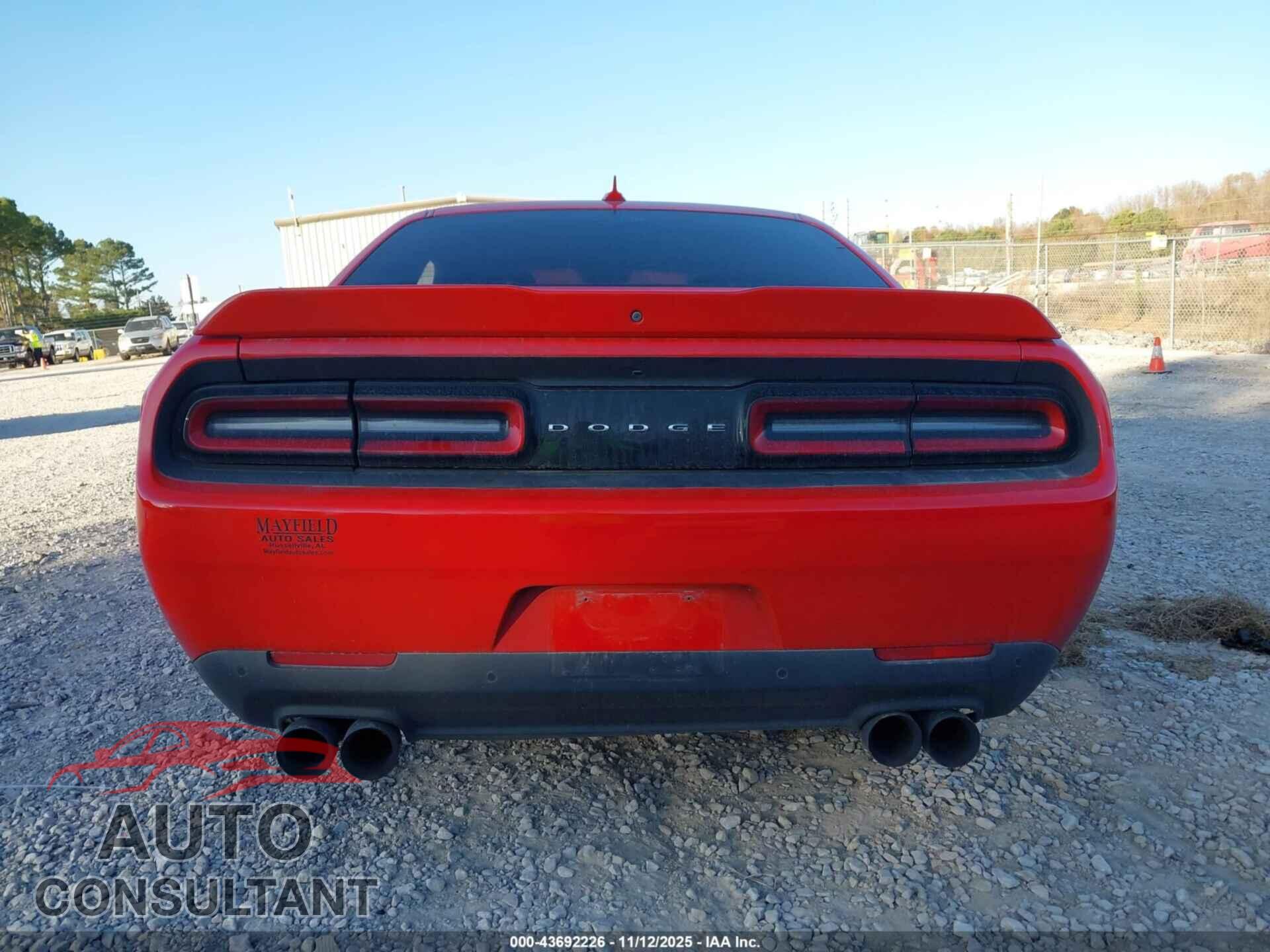 DODGE CHALLENGER 2018 - 2C3CDZAG5JH286849
