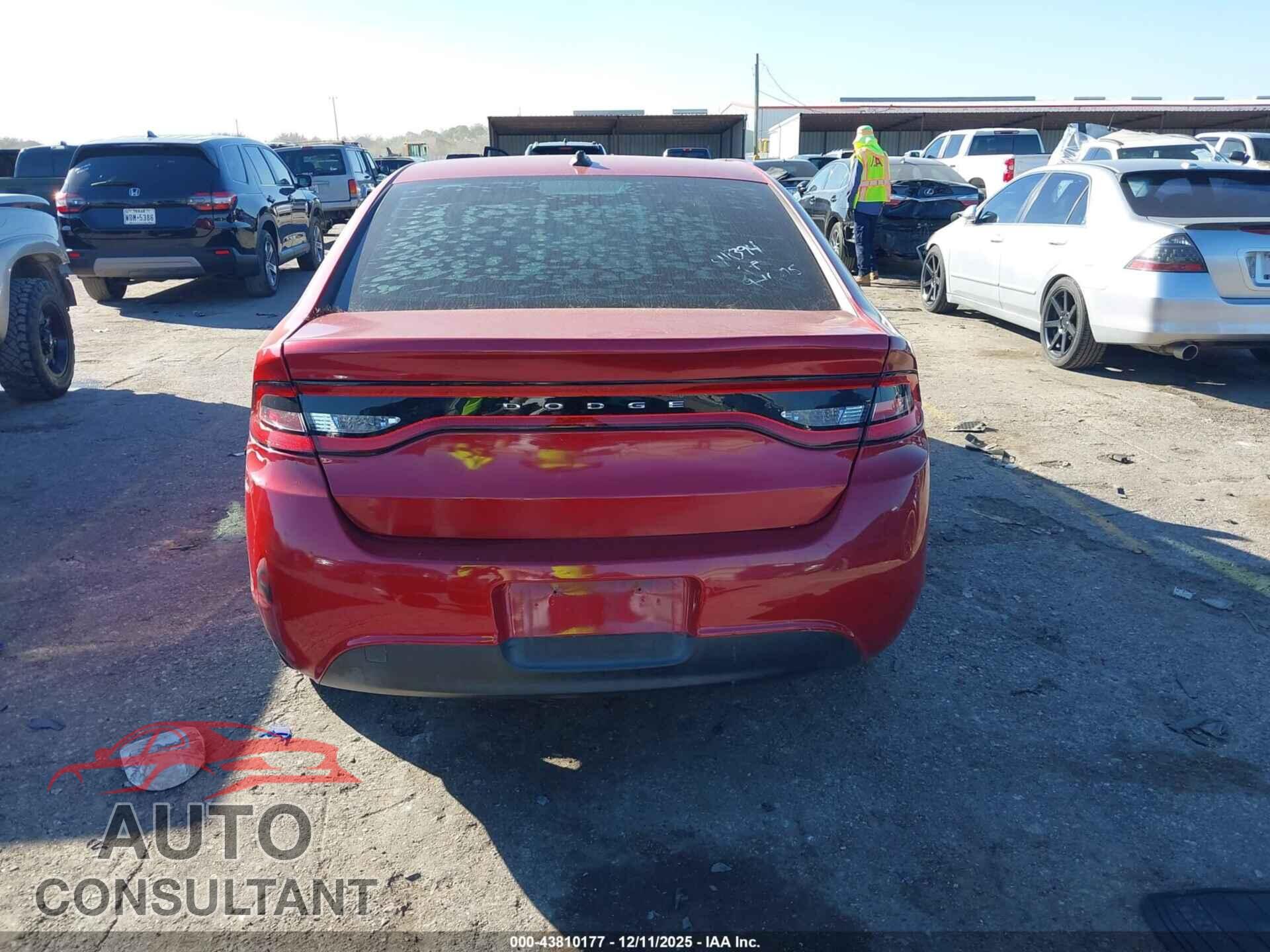 DODGE DART 2016 - 1C3CDFFA7GD822631