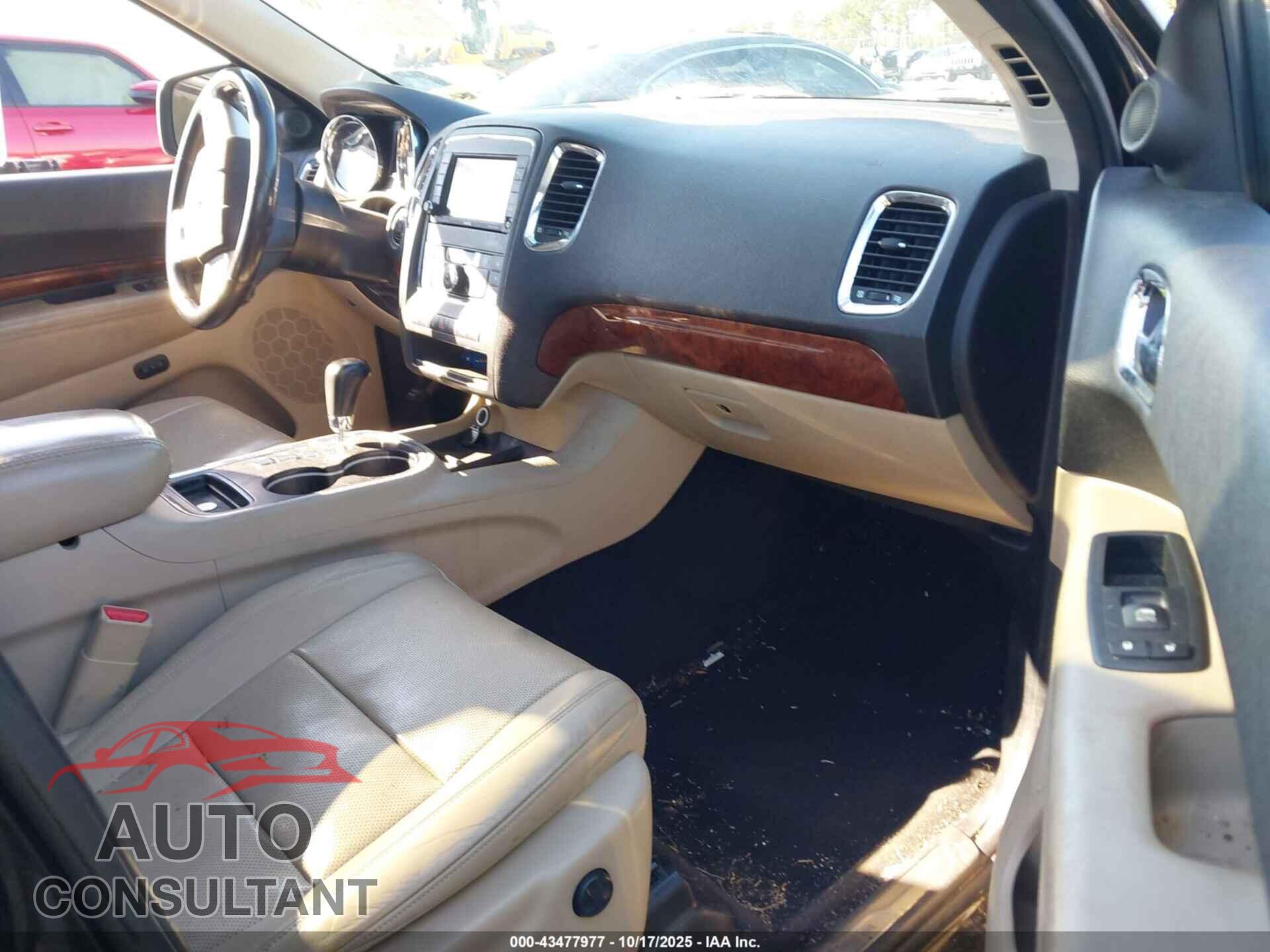 DODGE DURANGO 2012 - 1C4RDHEG2CC301226