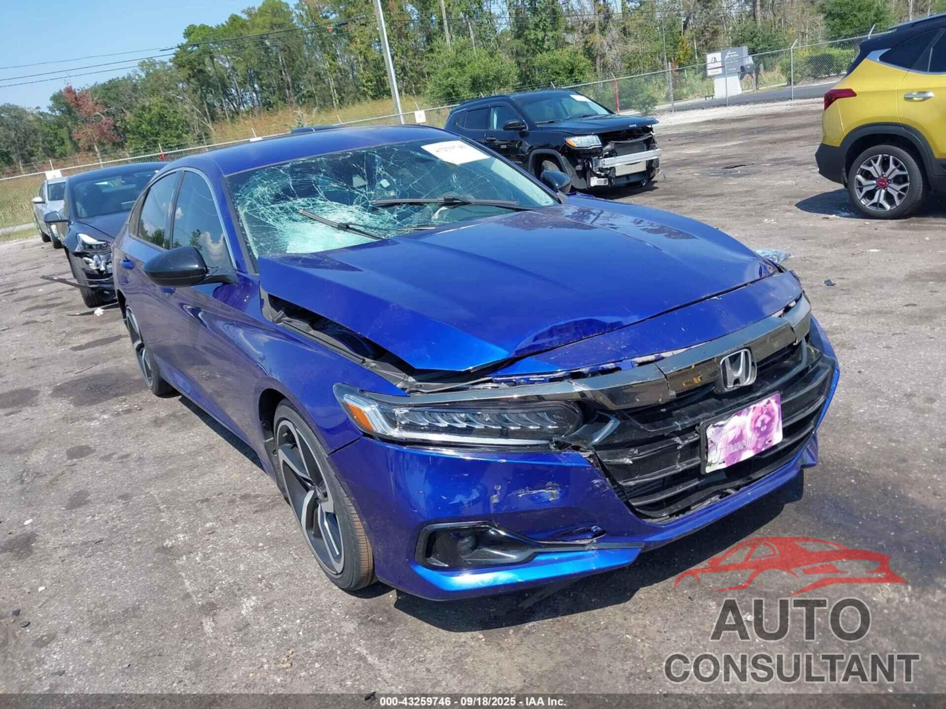 HONDA ACCORD 2022 - 1HGCV1F49NA066581