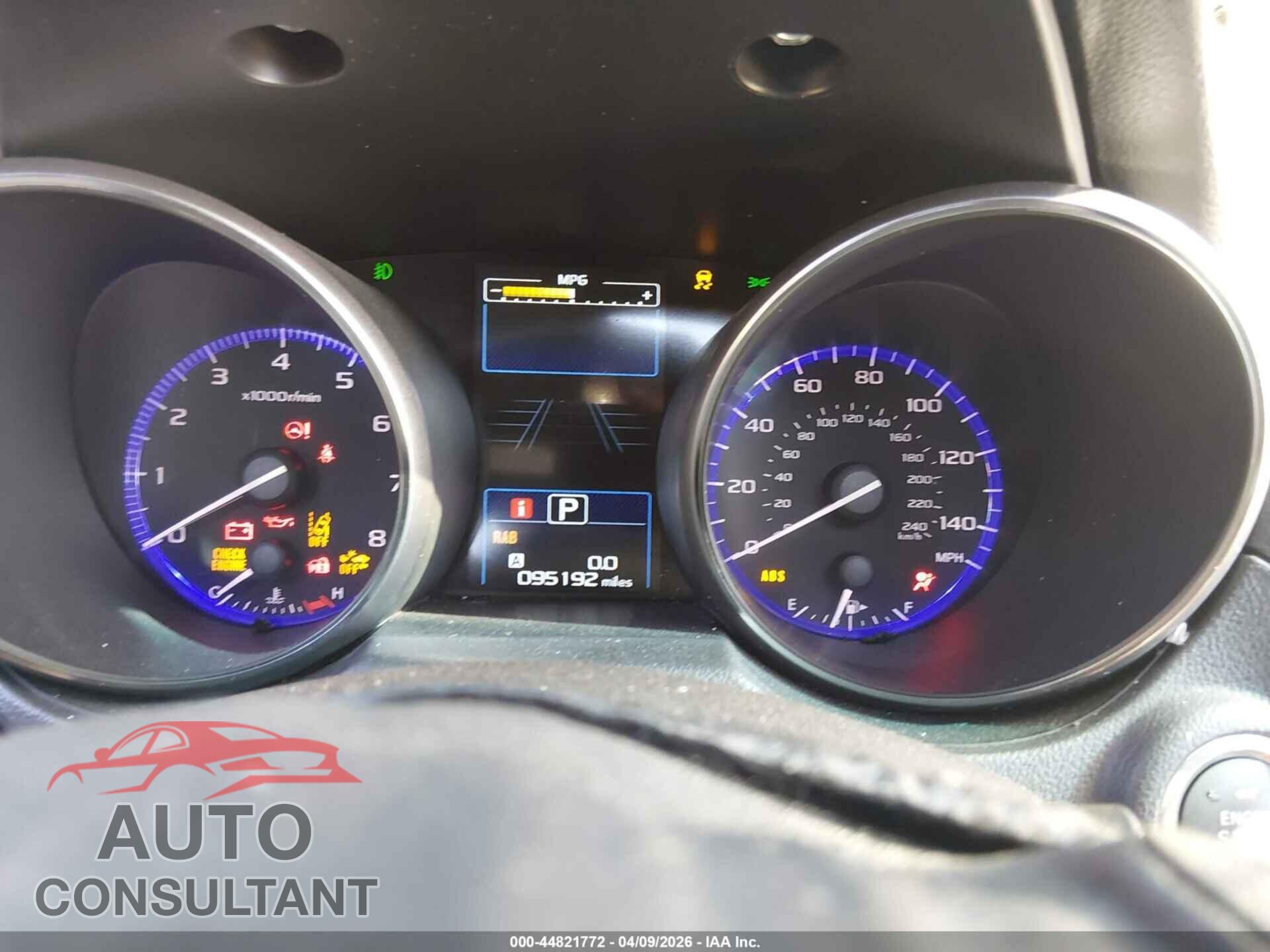 SUBARU OUTBACK 2017 - 4S4BSANC2H3296804