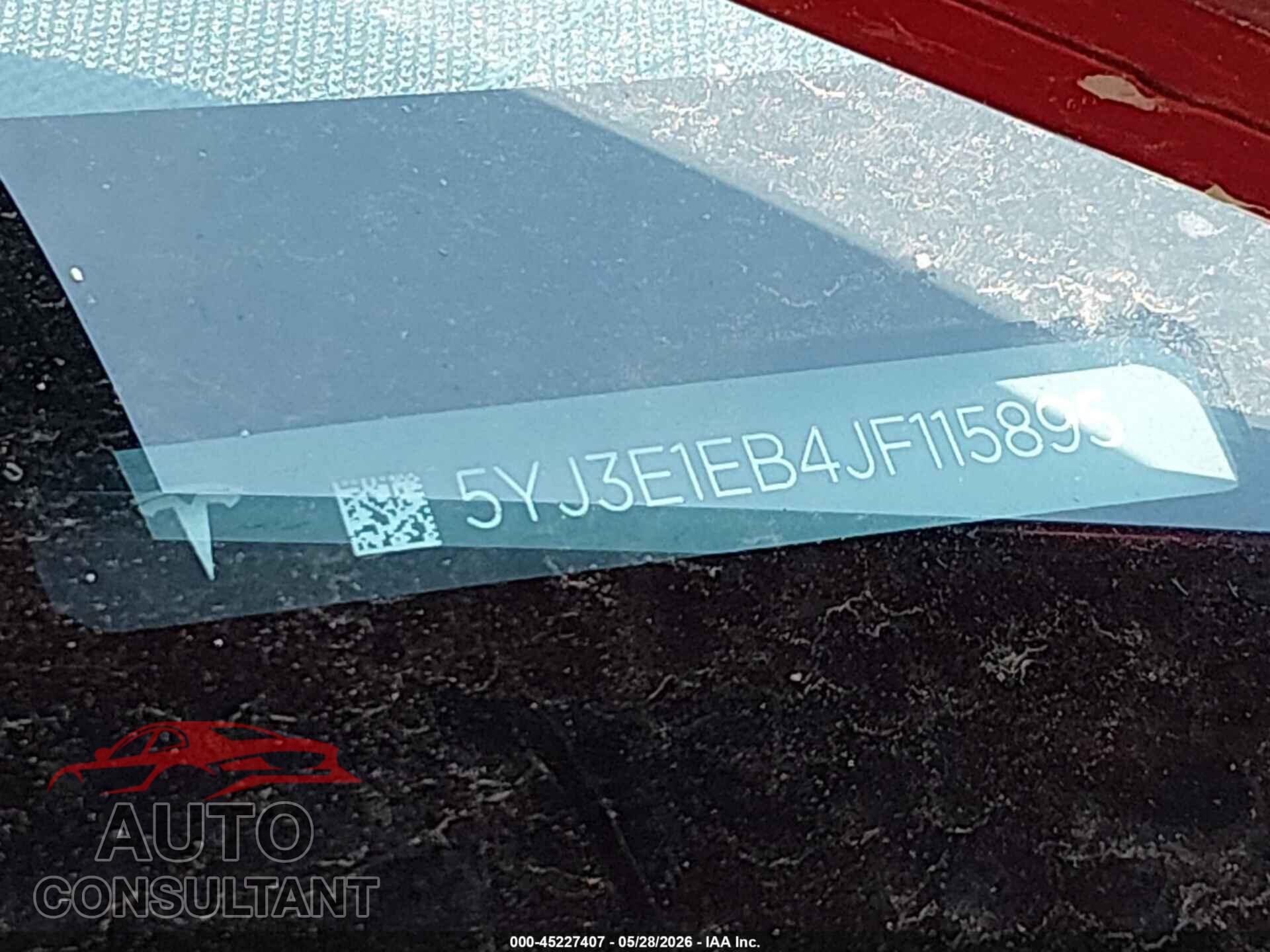 TESLA MODEL 3 2018 - 5YJ3E1EB4JF115895