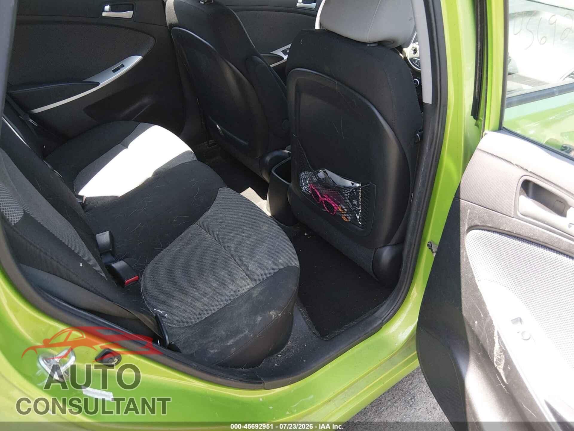 HYUNDAI ACCENT 2012 - KMHCT5AE0CU052989